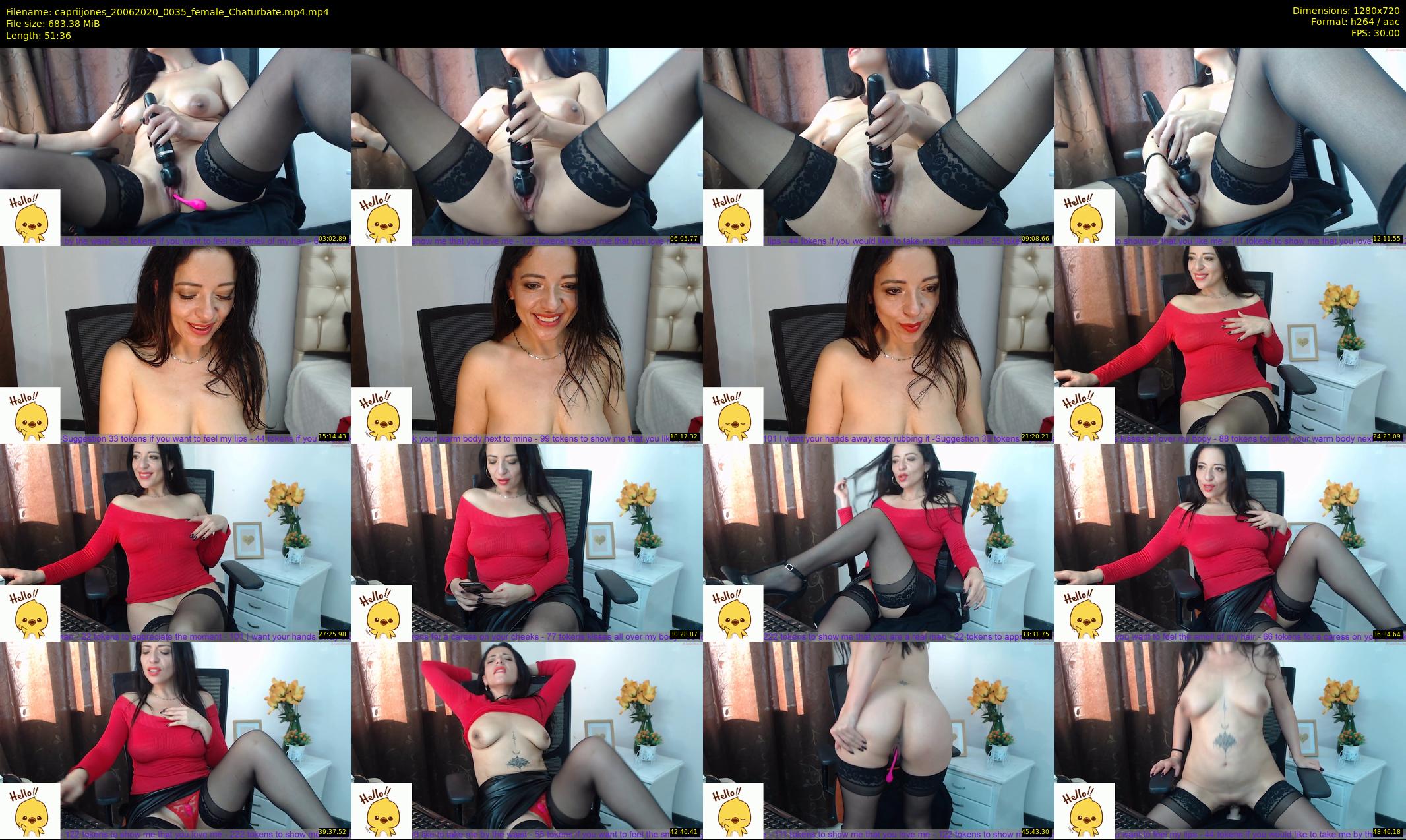 capriijones — 52 minute Chaturbate female cam show recording, 720p, Jun 20, 2020