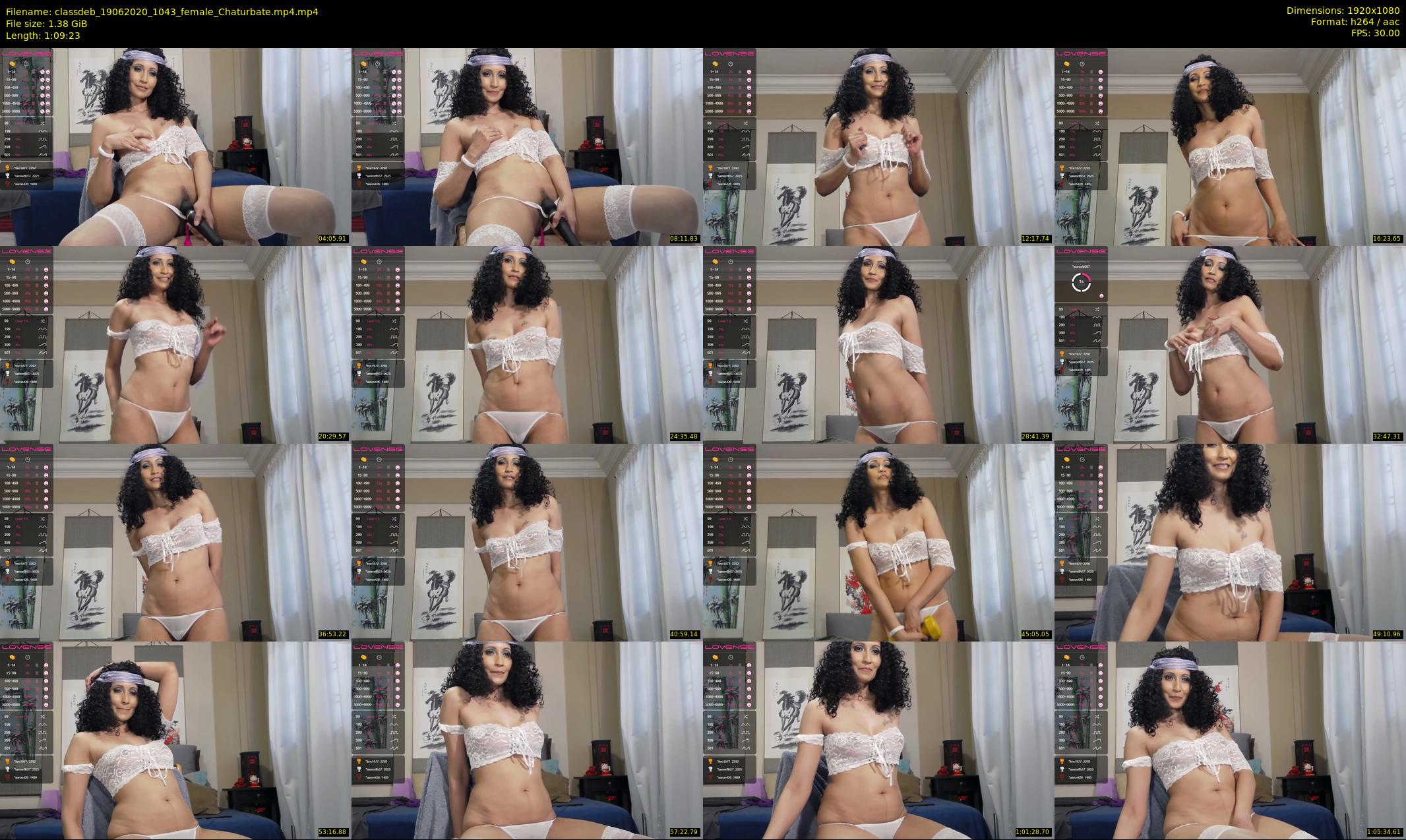 classdeb — 70 minute Chaturbate female cam show recording, 1080p, Jun 19, 2020