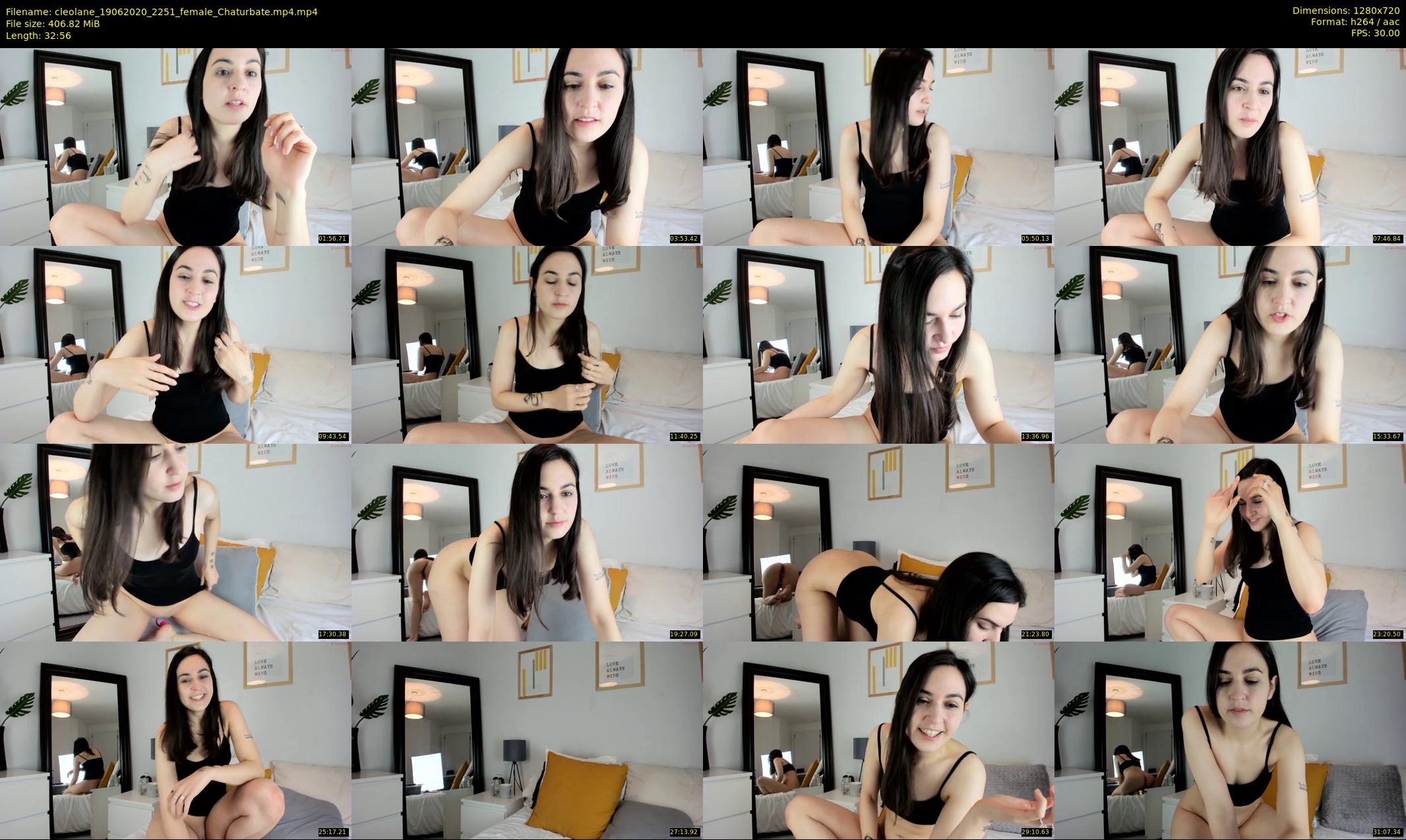 cleolane — 33 minute Chaturbate female cam show recording, 720p, Jun 19, 2020