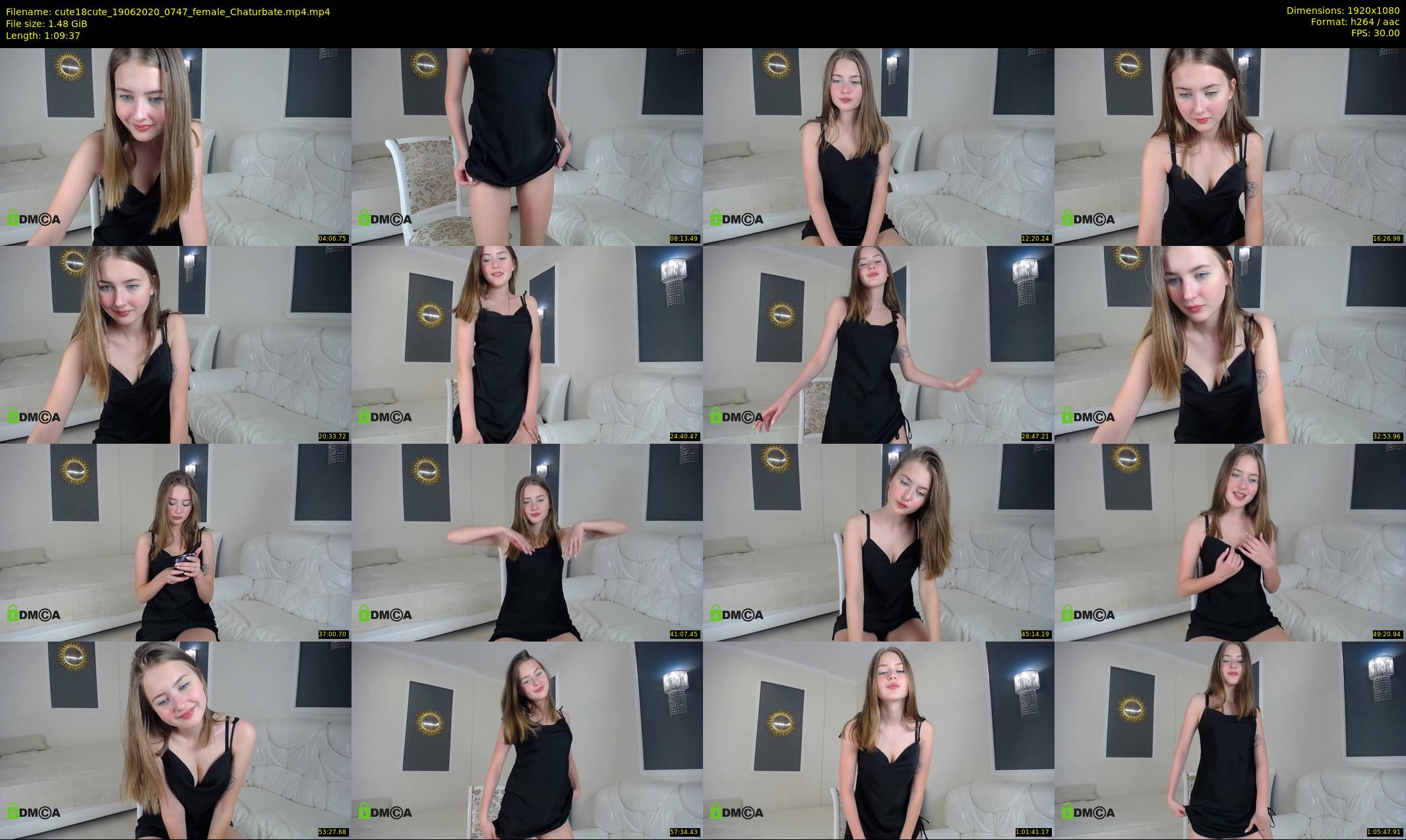 cute18cute — 70 minute Chaturbate female cam show recording, 1080p, Jun 19, 2020