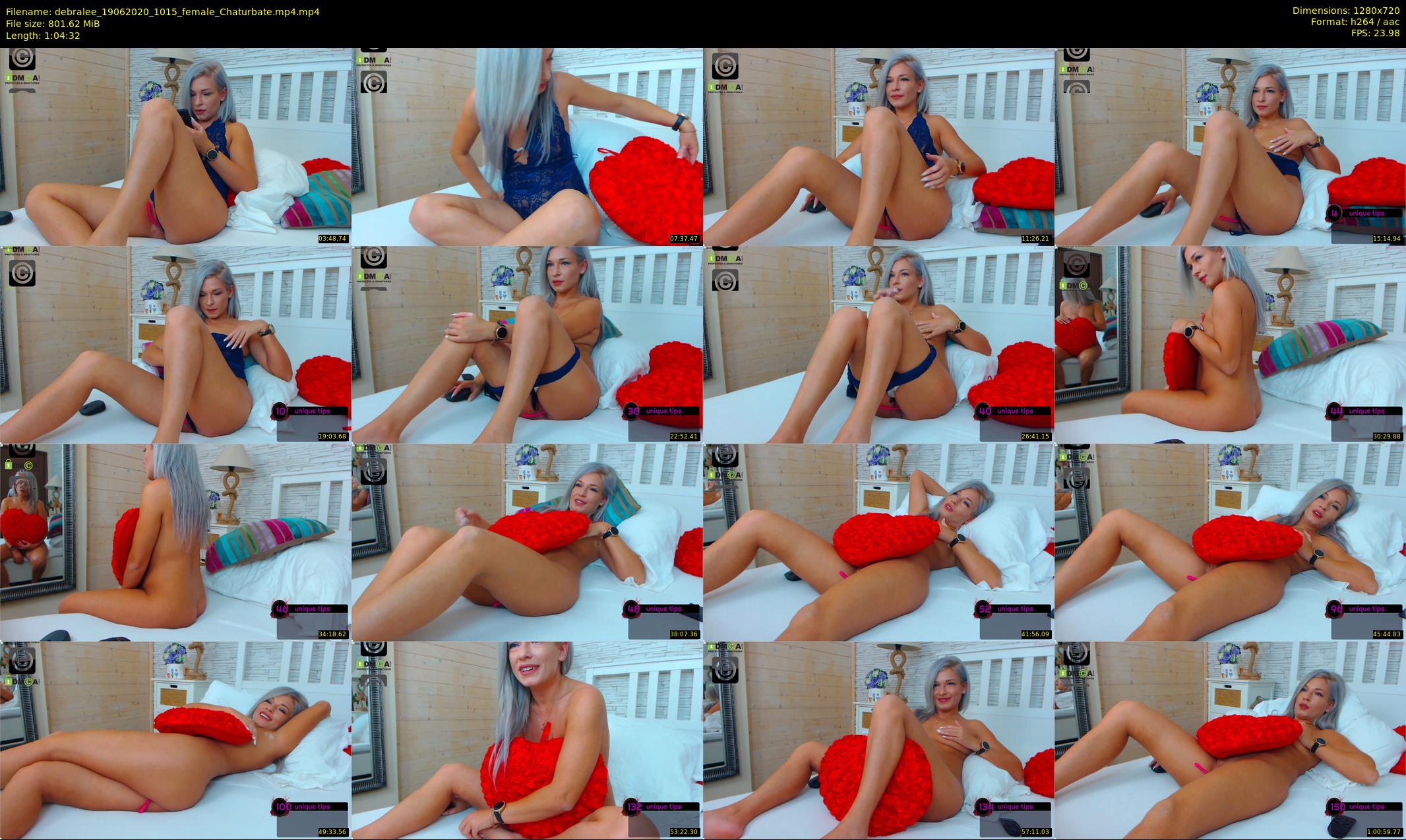 debralee — 65 minute Chaturbate female cam show recording, 720p, Jun 19, 2020