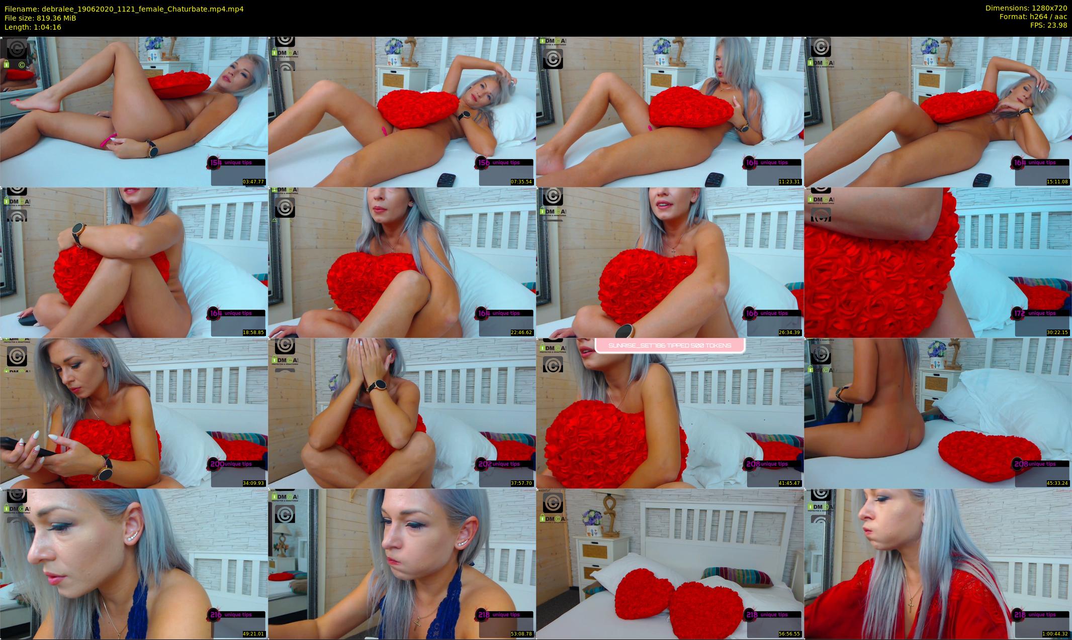debralee — 65 minute Chaturbate female cam show recording, 720p, Jun 19, 2020