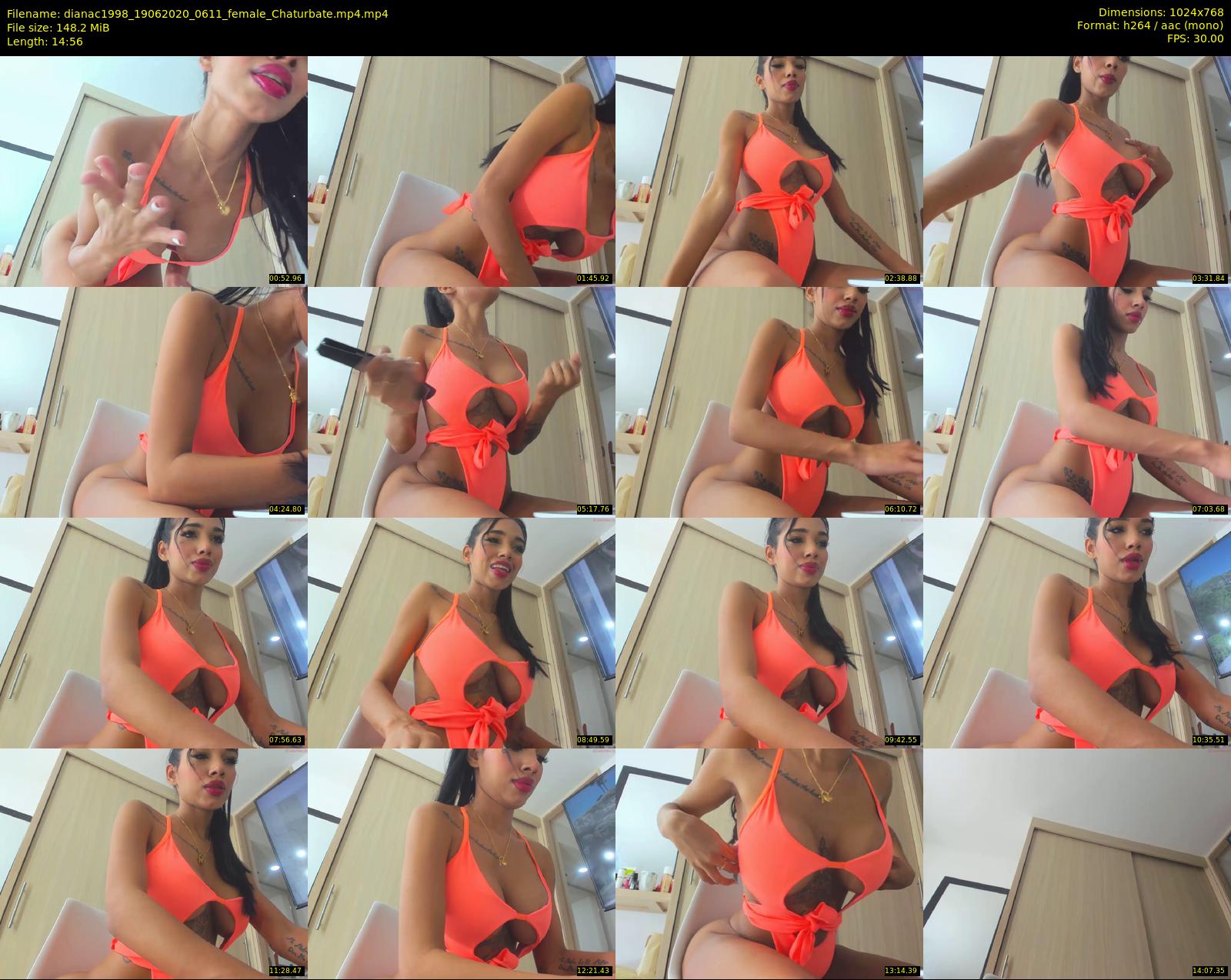 dianac1998 — 15 minute Chaturbate female cam show recording, 720p, Jun 19, 2020