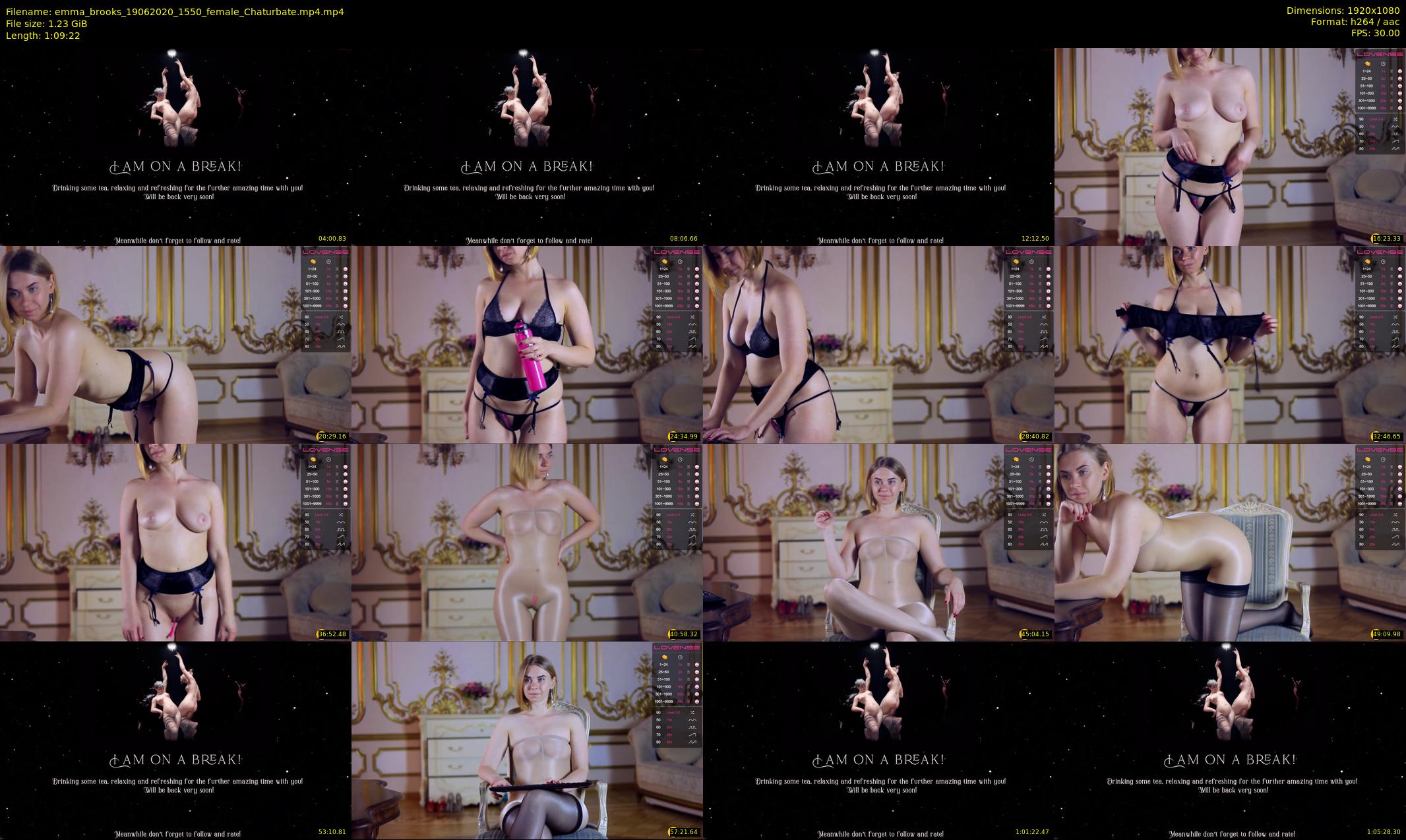 emma_brooks — 70 minute Chaturbate female cam show recording, 1080p, Jun 19, 2020
