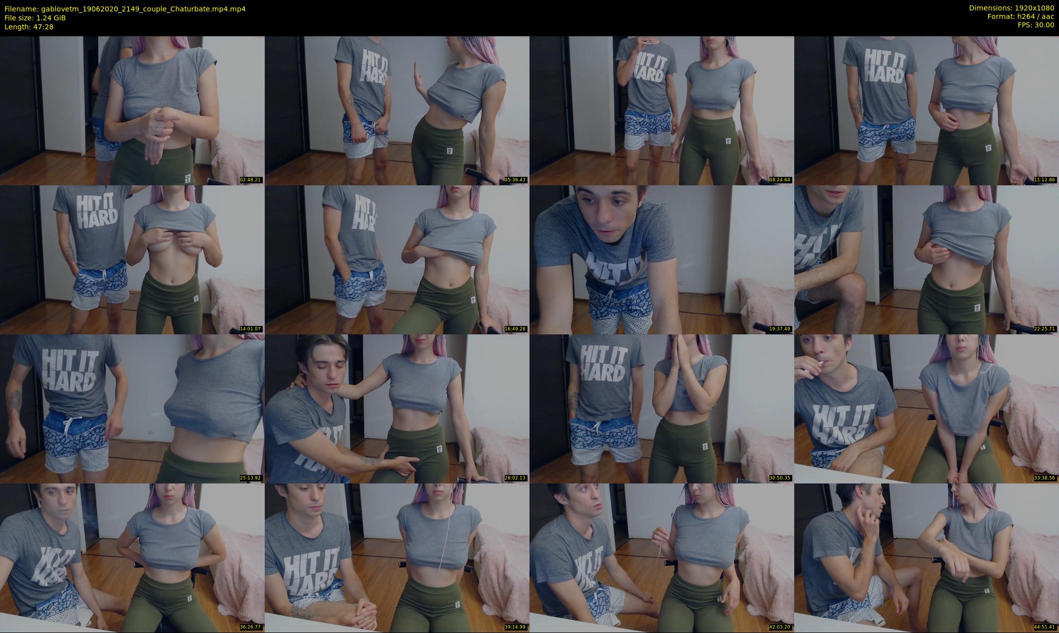 gablovetm — 48 minute Chaturbate couple cam show recording, 1080p, Jun 19, 2020