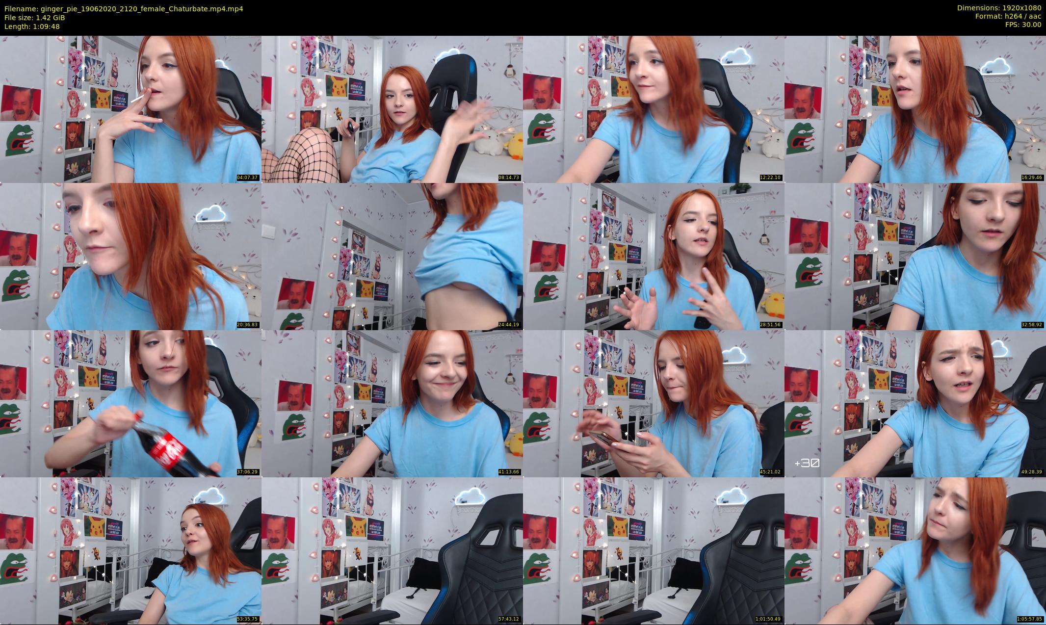 ginger_pie — 70 minute Chaturbate female cam show recording, 1080p, Jun 19, 2020