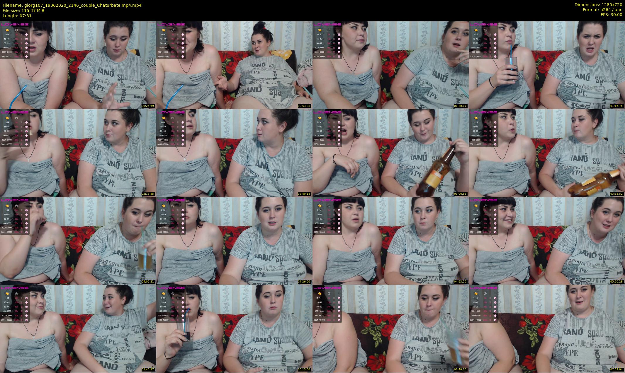 giorg107 — 8 minute Chaturbate couple cam show recording, 720p, Jun 19, 2020