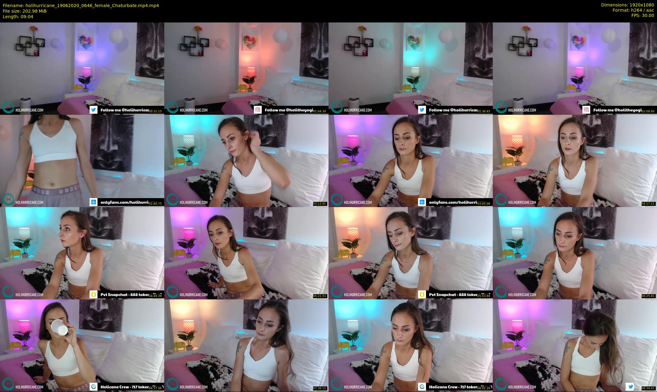 holihurricane — 10 minute Chaturbate female cam show recording, 1080p, Jun 19, 2020