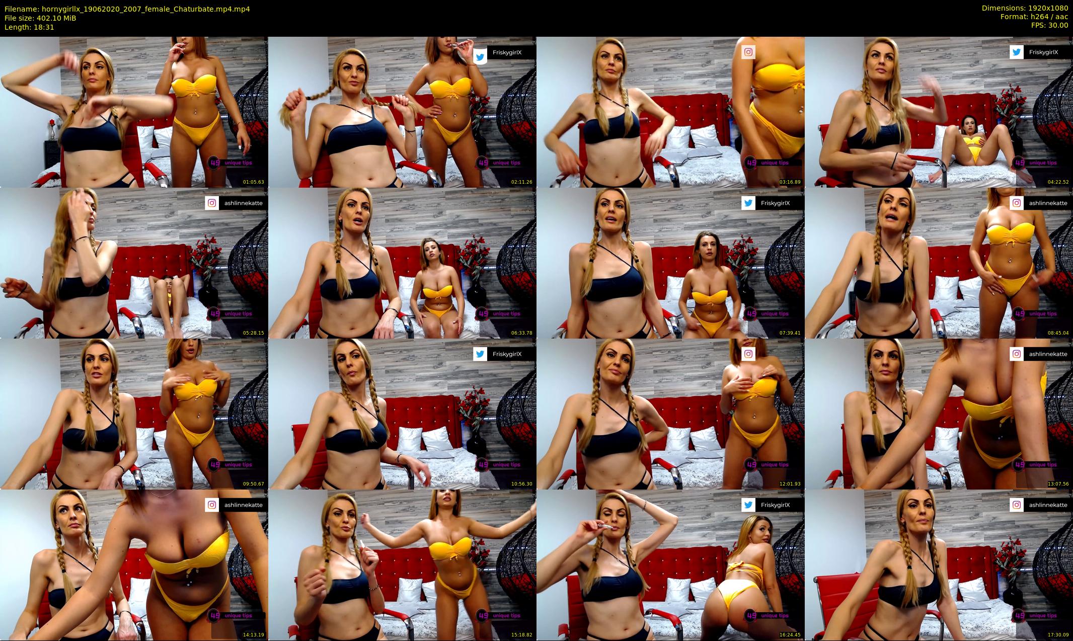 hornygirllx — 19 minute Chaturbate female cam show recording, 1080p, Jun 19, 2020