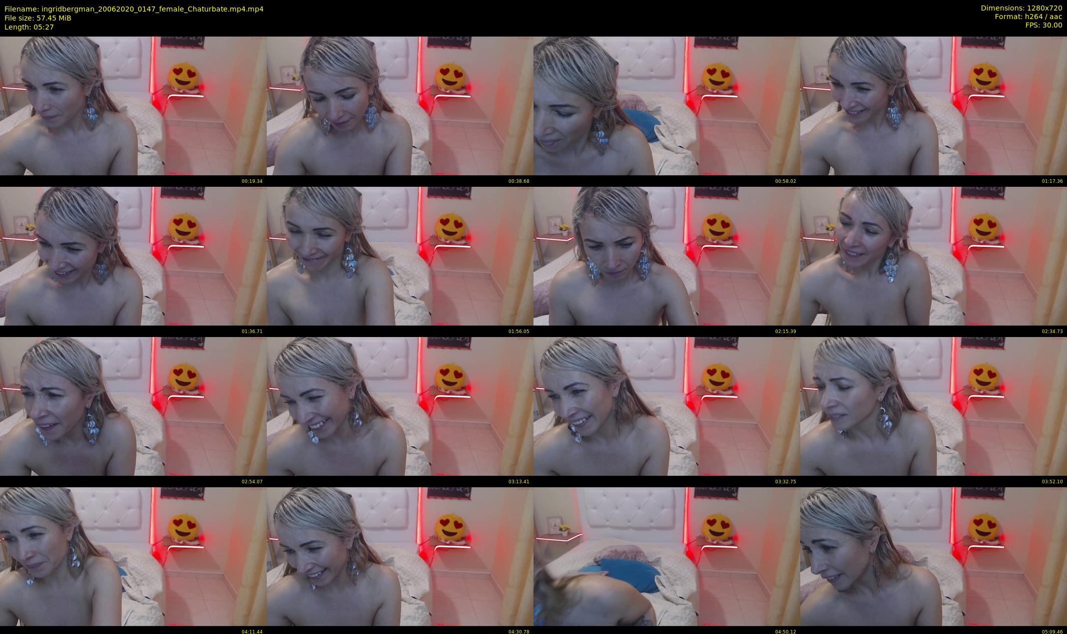 ingridbergman — 6 minute Chaturbate female cam show recording, 720p, Jun 20, 2020