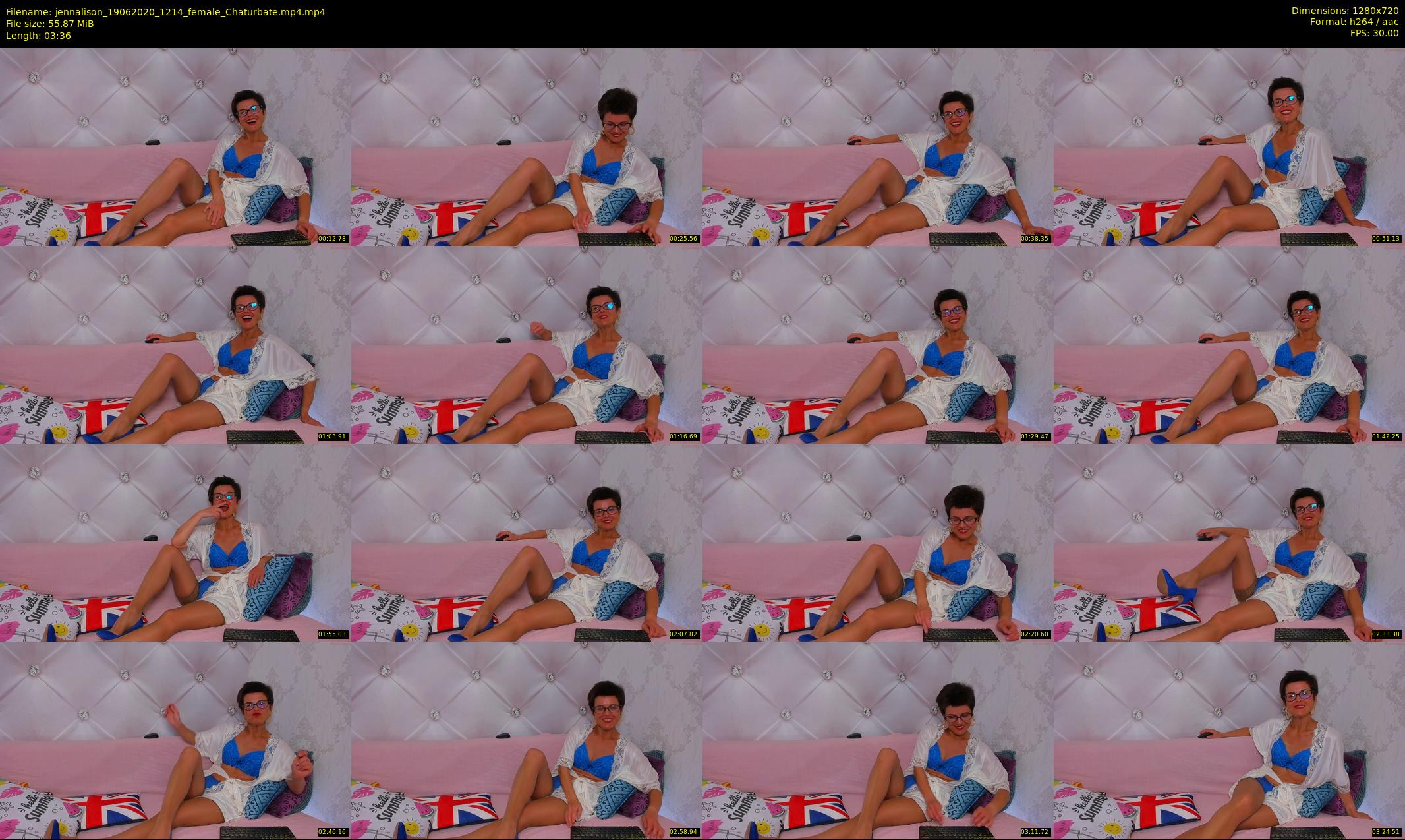 jennalison — 4 minute Chaturbate female cam show recording, 720p, Jun 19, 2020