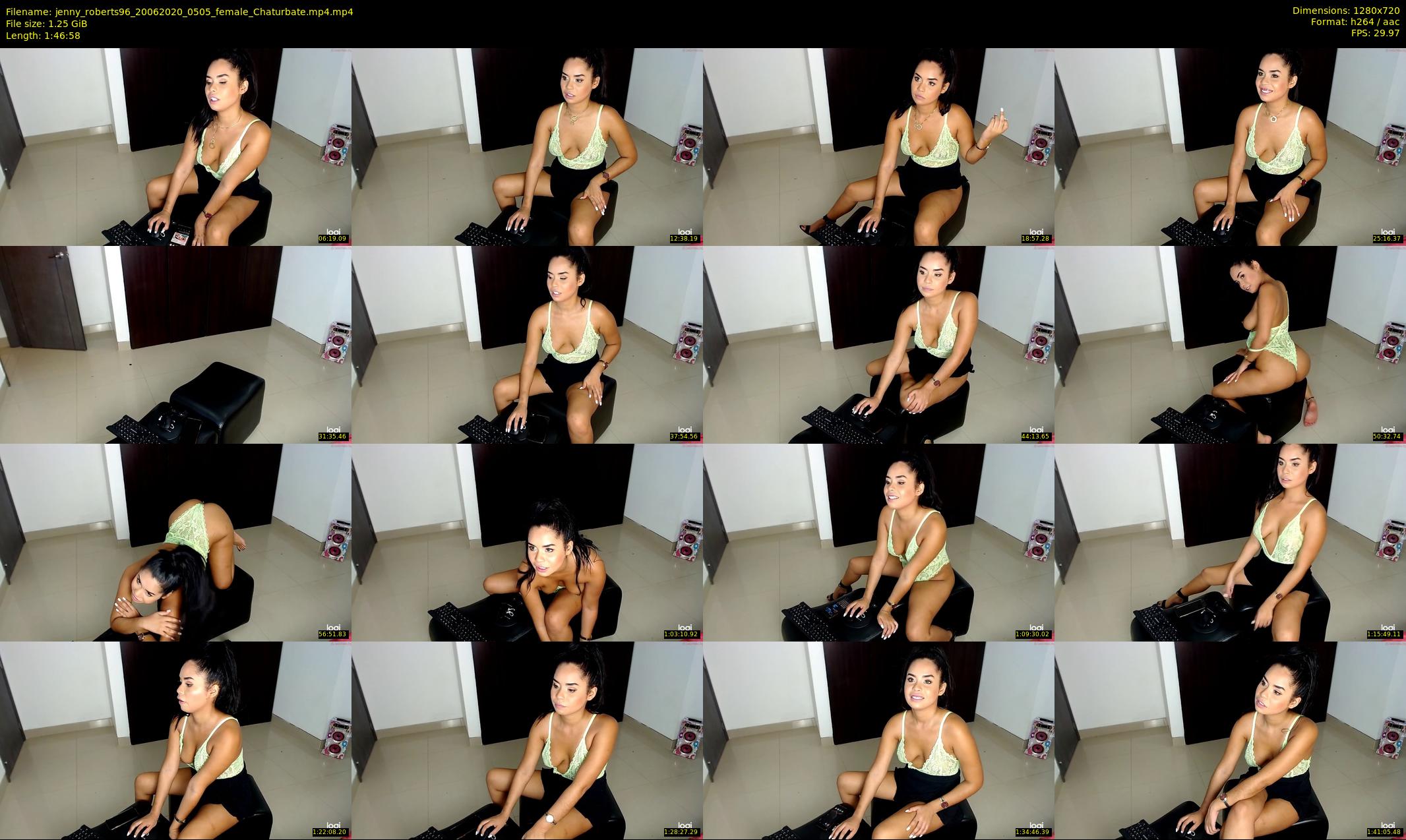 jenny_roberts96 — 107 minute Chaturbate female cam show recording, 720p, Jun 20, 2020