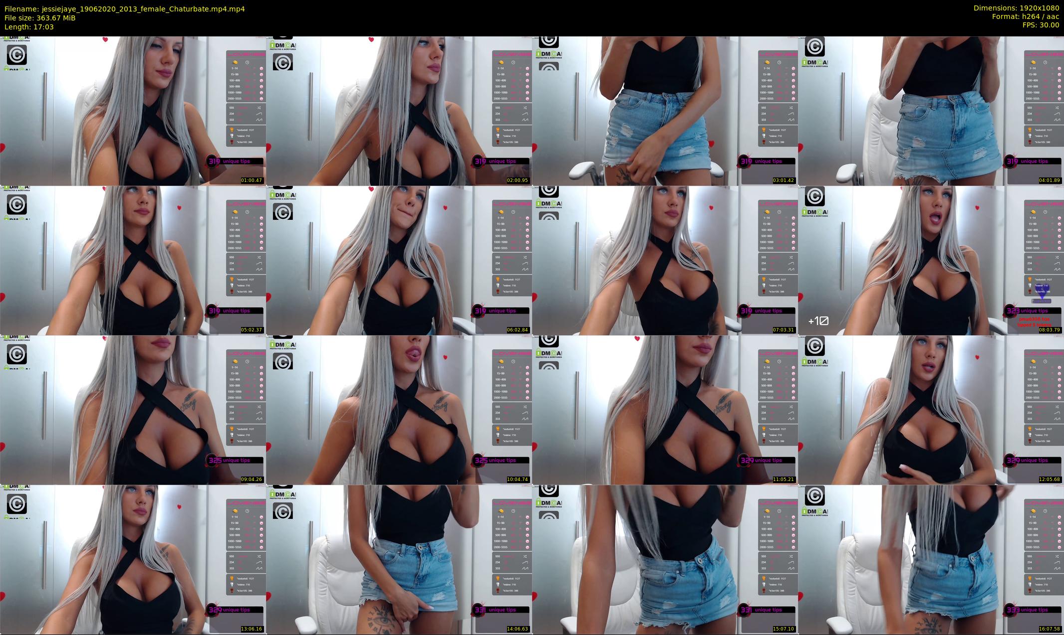 jessiejaye — 18 minute Chaturbate female cam show recording, 1080p, Jun 19, 2020