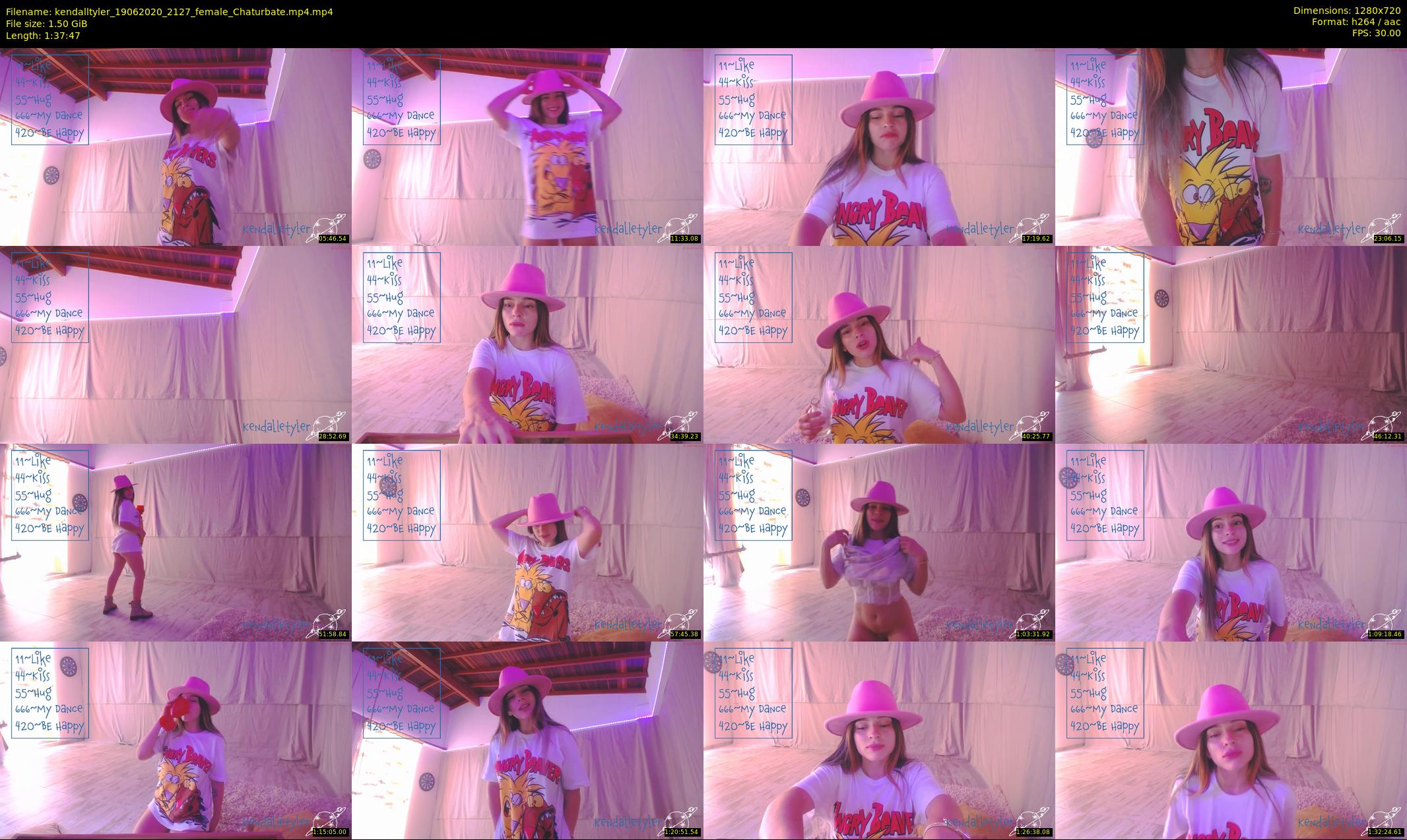 kendalltyler — 98 minute Chaturbate female cam show recording, 720p, Jun 19, 2020