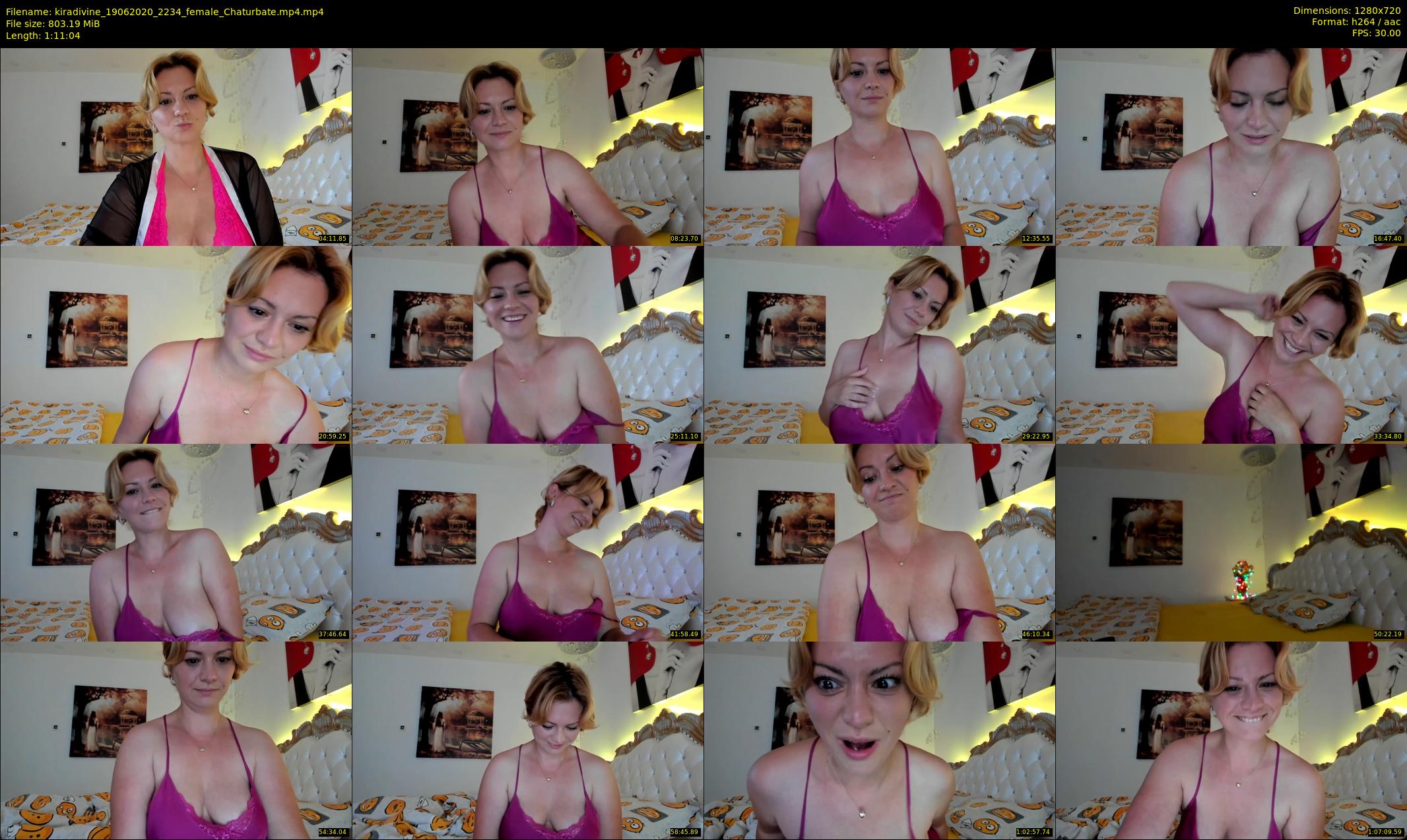 kiradivine — 72 minute Chaturbate female cam show recording, 720p, Jun 19, 2020
