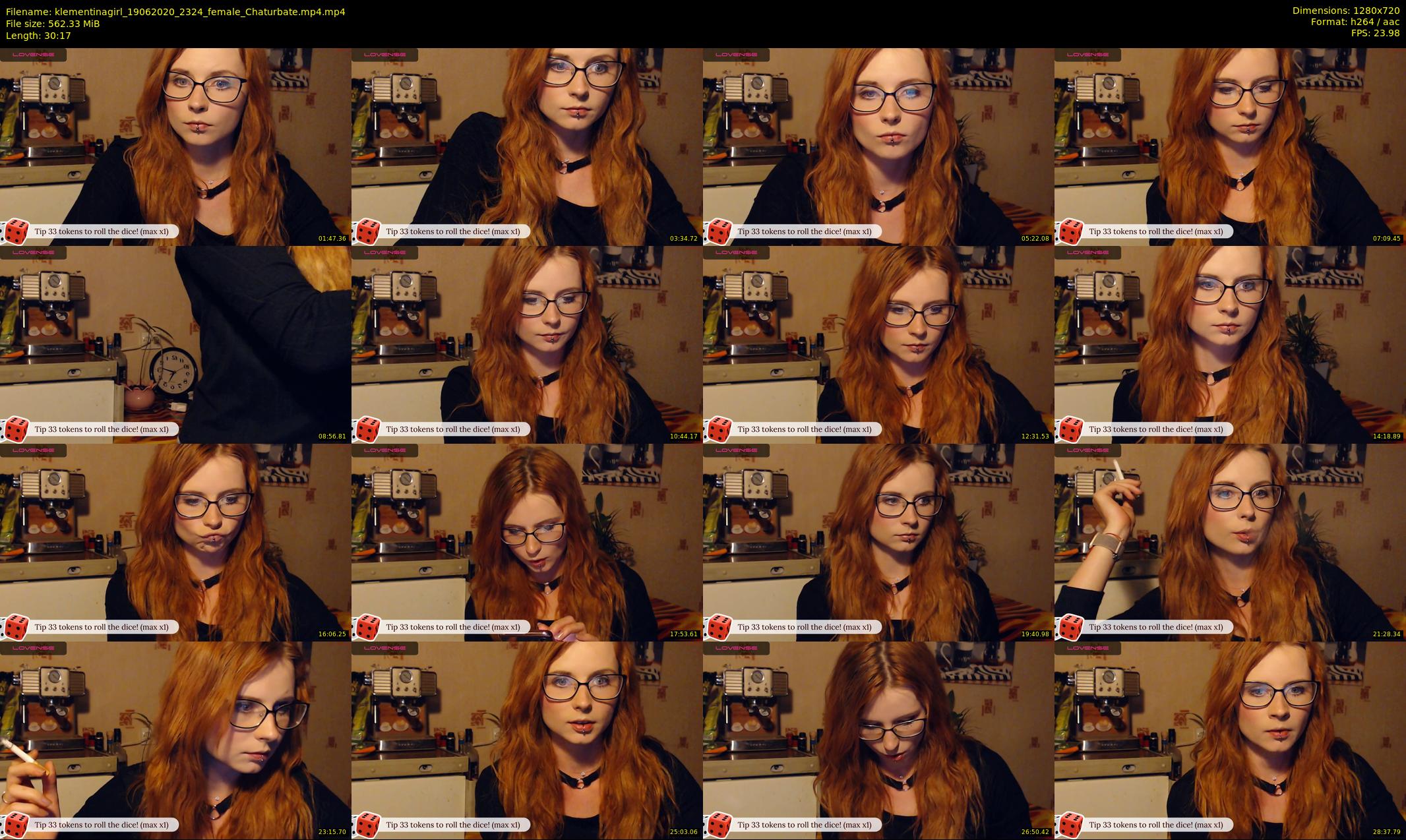 klementinagirl — 31 minute Chaturbate female cam show recording, 720p, Jun 19, 2020