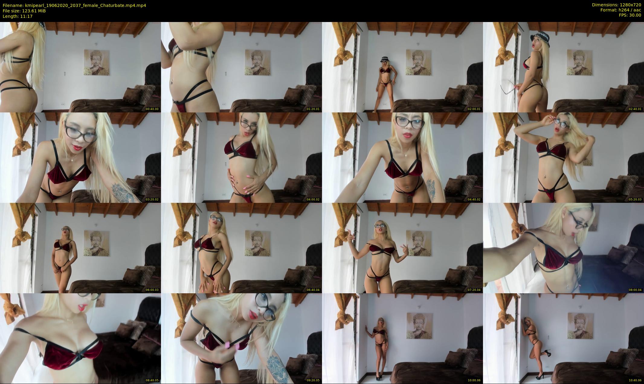 kmipearl — 12 minute Chaturbate female cam show recording, 720p, Jun 19, 2020