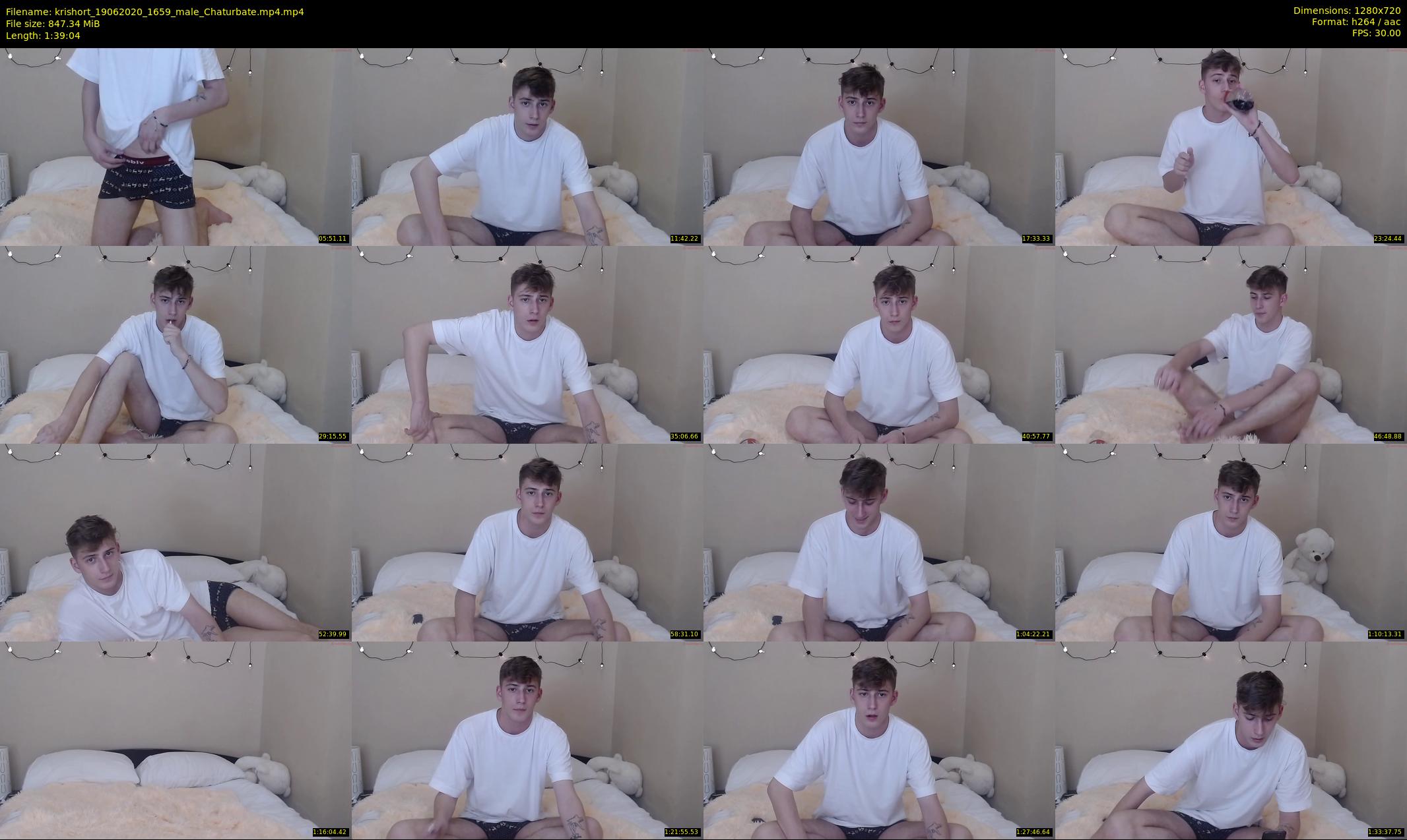 krishort — 100 minute Chaturbate male cam show recording, 720p, Jun 19, 2020