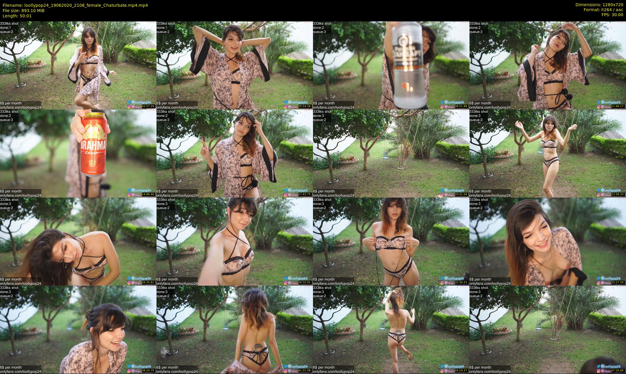 loollypop24 — 51 minute Chaturbate female cam show recording, 720p, Jun 19, 2020