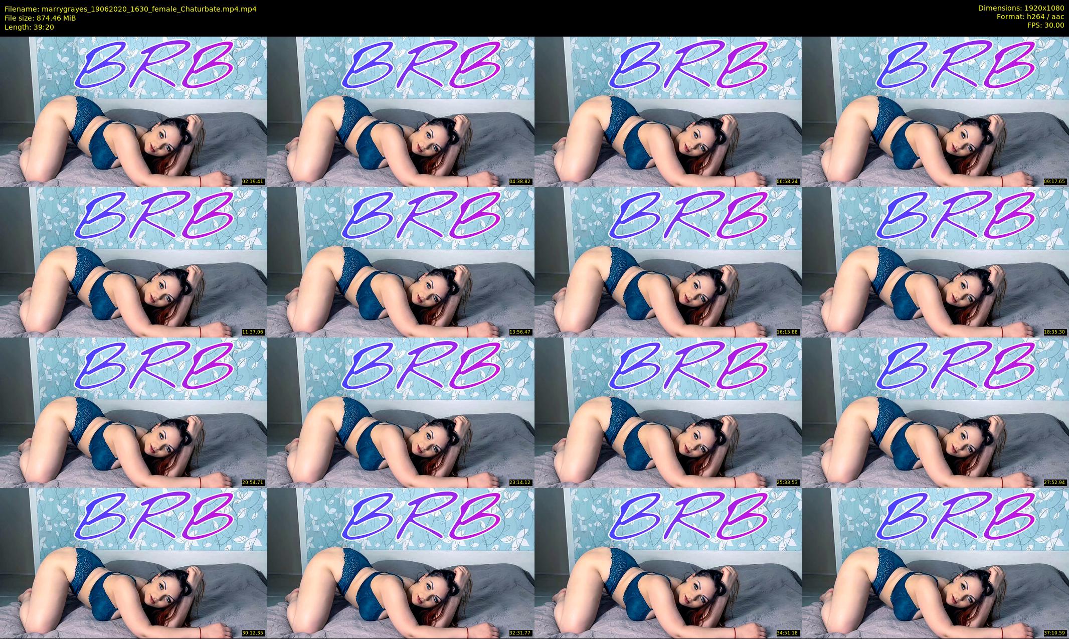 marrygrayes — 40 minute Chaturbate female cam show recording, 1080p, Jun 19, 2020