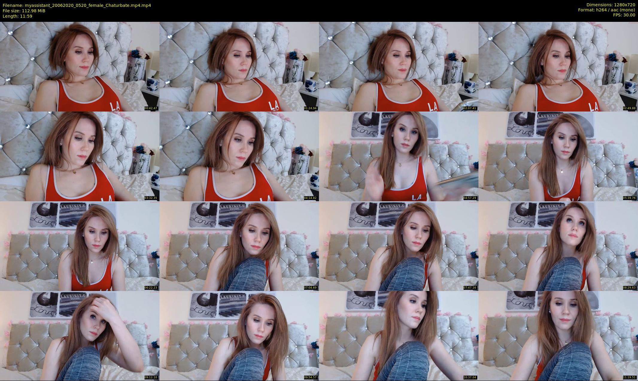myassistant — 12 minute Chaturbate female cam show recording, 720p, Jun 20, 2020
