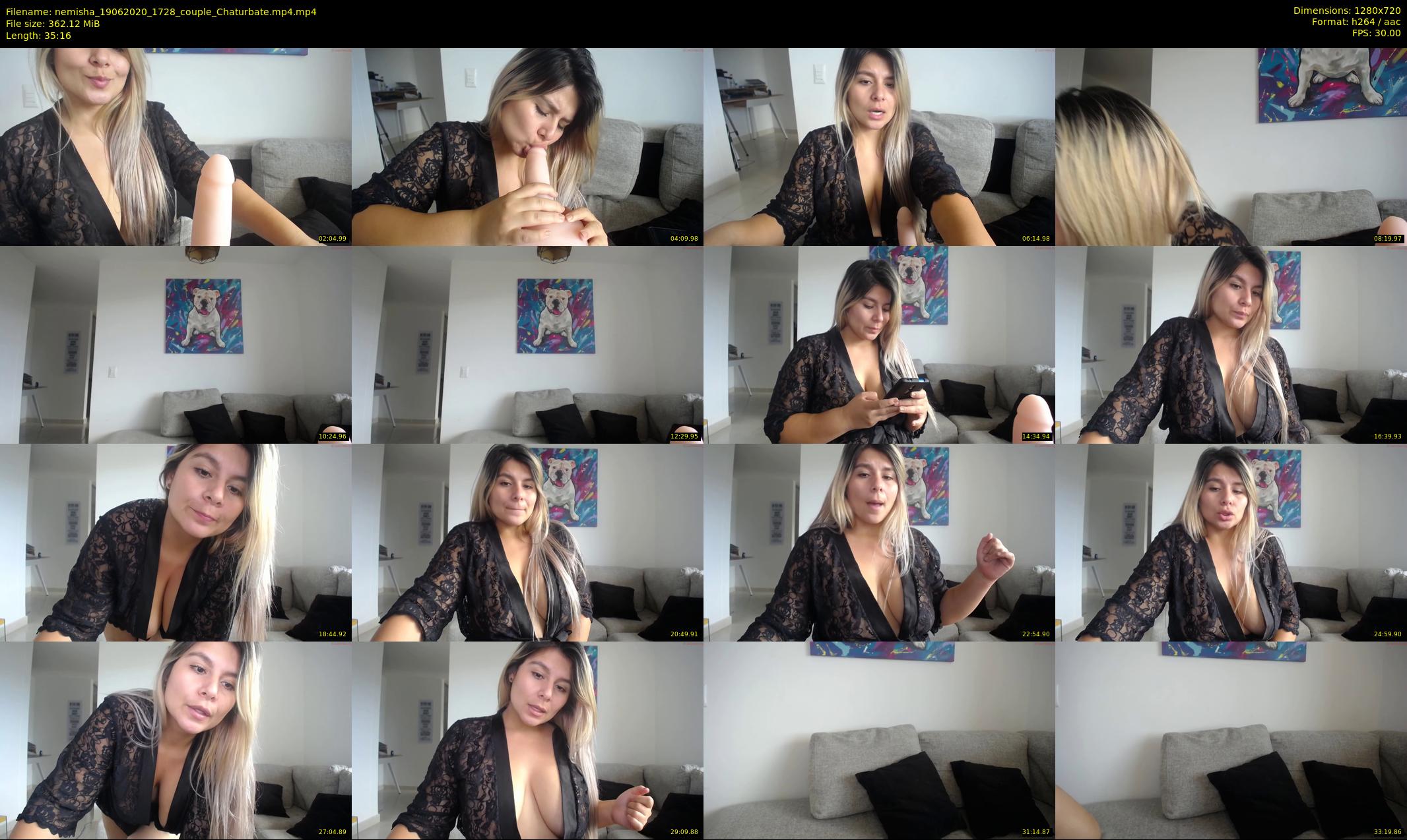 nemisha — 36 minute Chaturbate female cam show recording, 720p, Jun 19, 2020