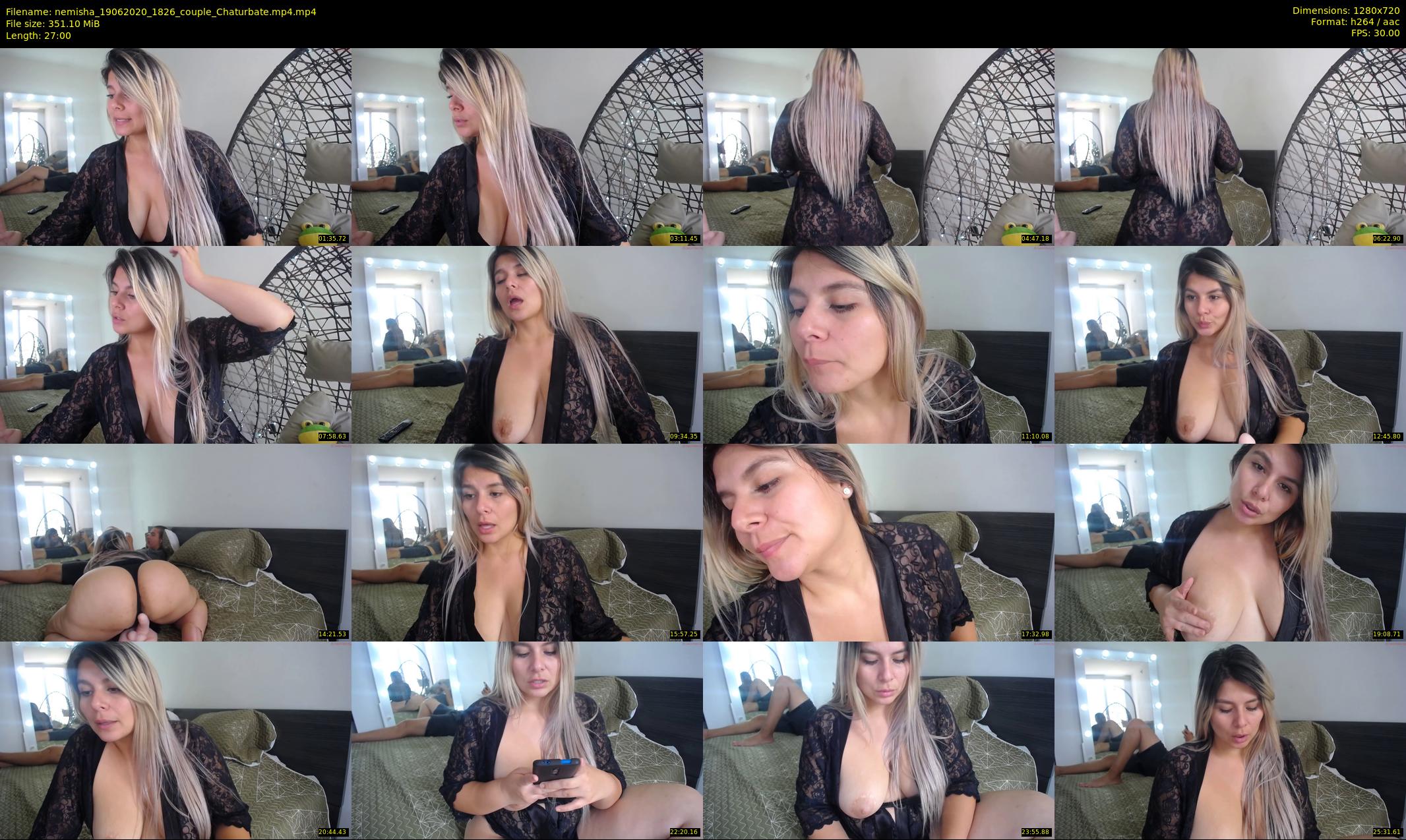 nemisha — 27 minute Chaturbate female cam show recording, 720p, Jun 19, 2020