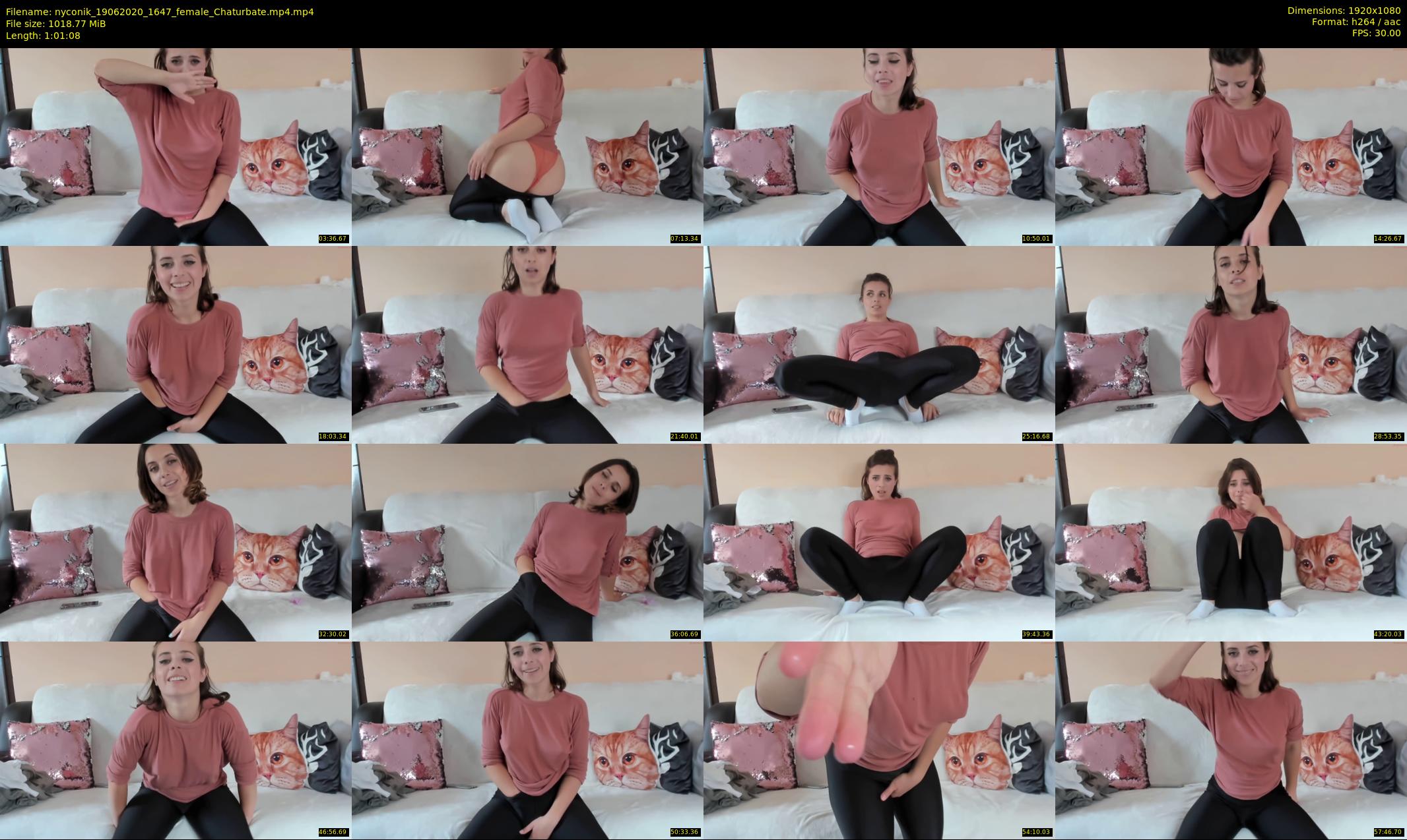 nyconik — 62 minute Chaturbate female cam show recording, 1080p, Jun 19, 2020