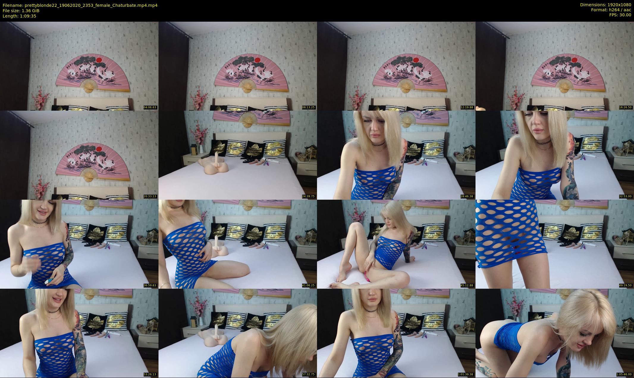 prettyblonde22 — 70 minute Chaturbate female cam show recording, 1080p, Jun 19, 2020