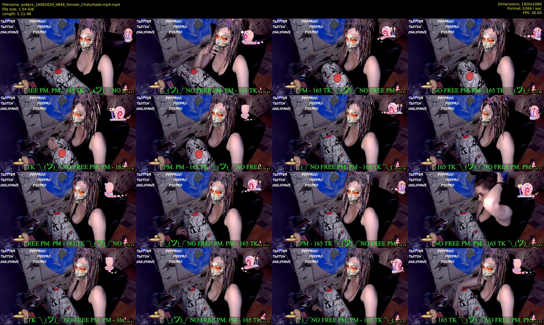 ps4pro — 72 minute Chaturbate female cam show recording, 1080p, Jun 19, 2020