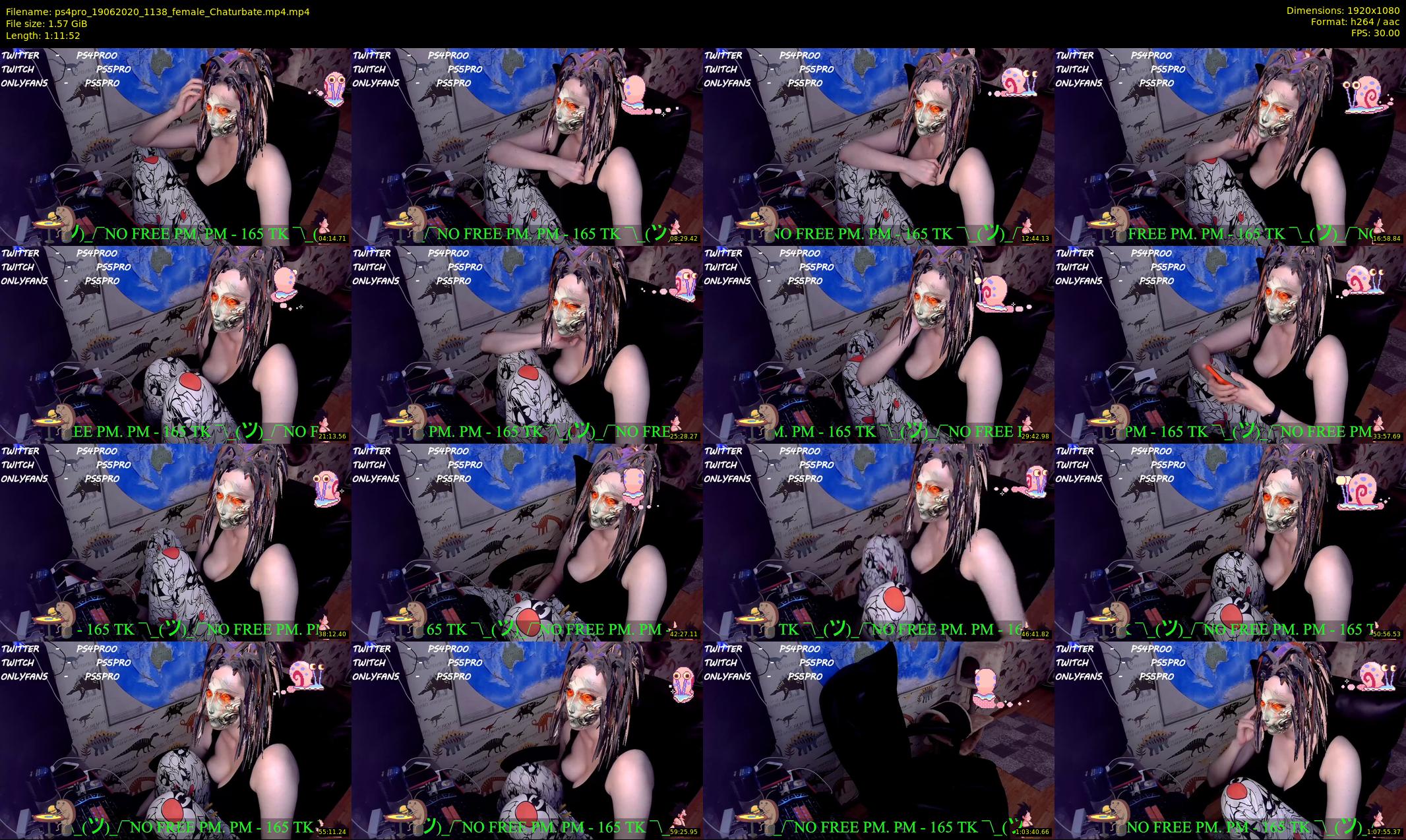 ps4pro — 72 minute Chaturbate female cam show recording, 1080p, Jun 19, 2020