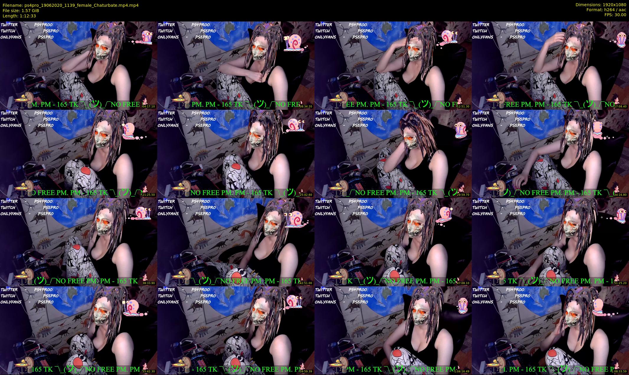 ps4pro — 73 minute Chaturbate female cam show recording, 1080p, Jun 19, 2020