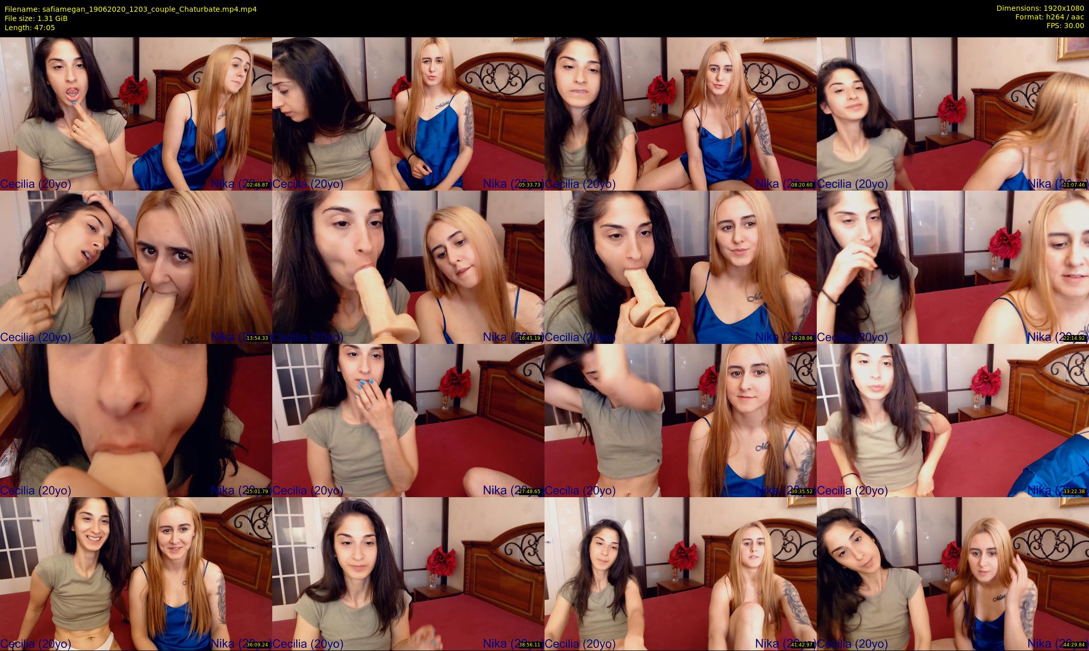 safiamegan — 48 minute Chaturbate couple cam show recording, 1080p, Jun 19, 2020