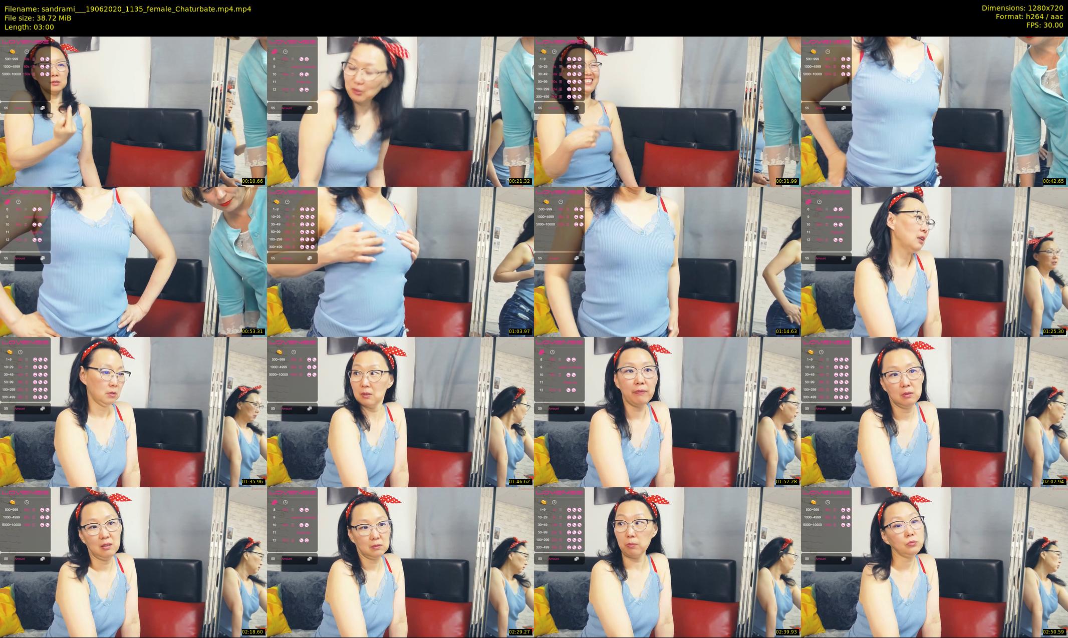 sandrami__ — 3 minute Chaturbate female cam show recording, 720p, Jun 19, 2020