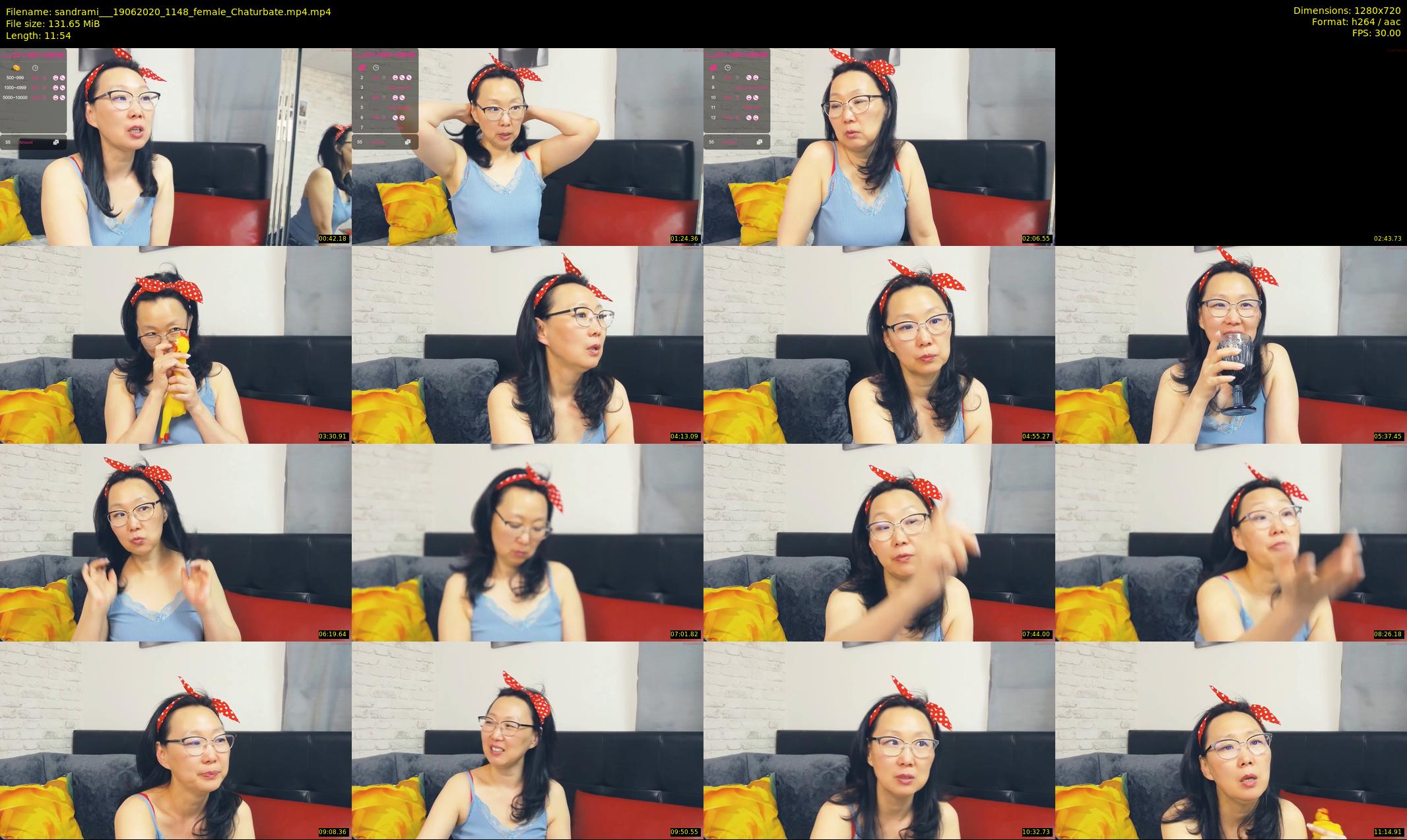 sandrami__ — 12 minute Chaturbate female cam show recording, 720p, Jun 19, 2020