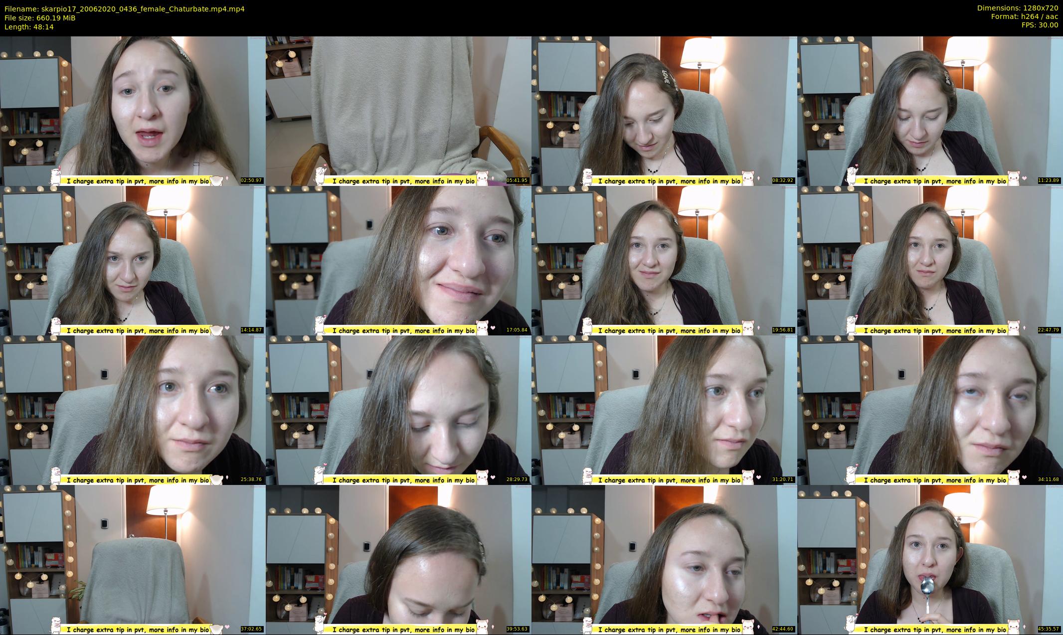 skarpio17 — 49 minute Chaturbate female cam show recording, 720p, Jun 20, 2020
