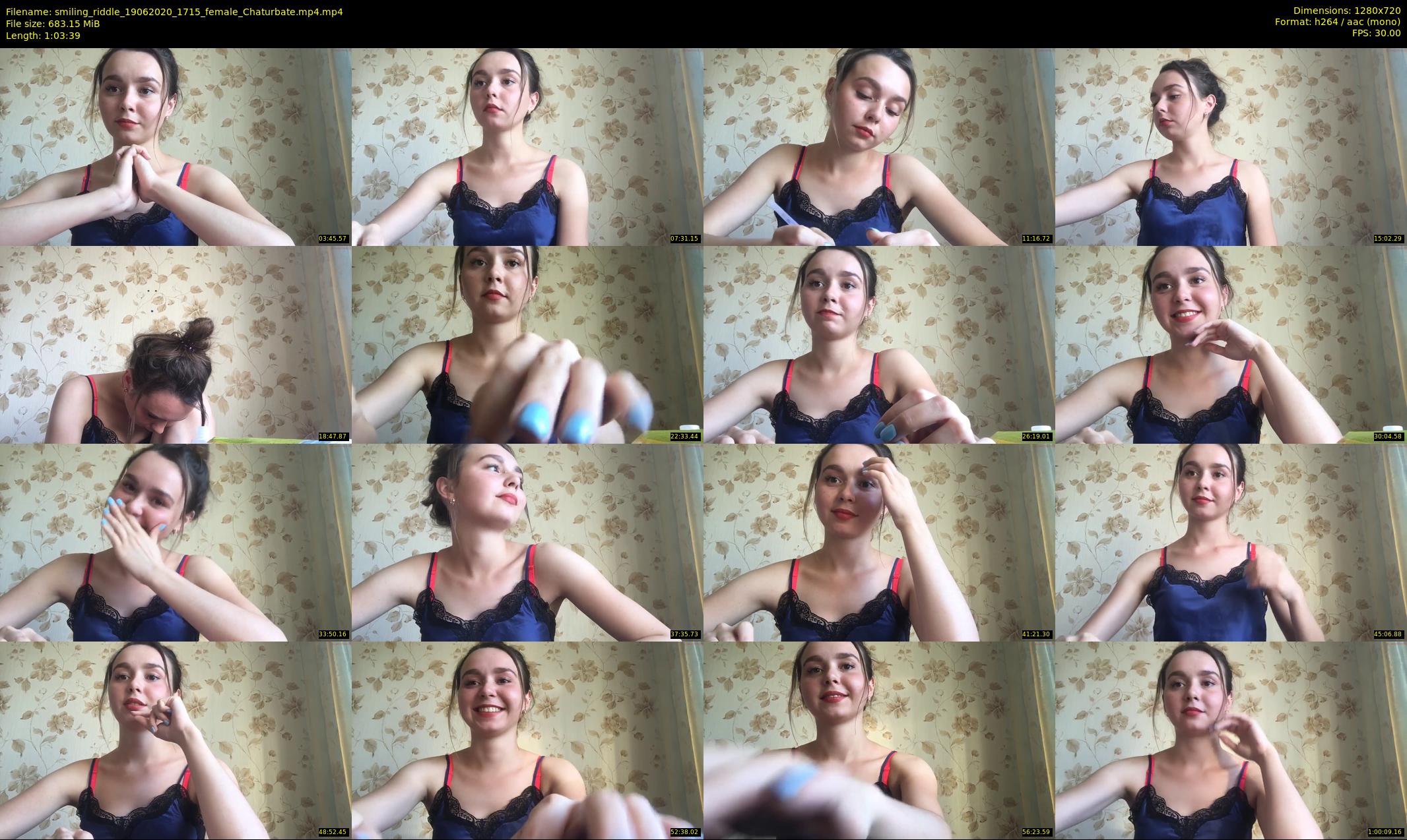 smiling_riddle — 64 minute Chaturbate female cam show recording, 720p, Jun 19, 2020