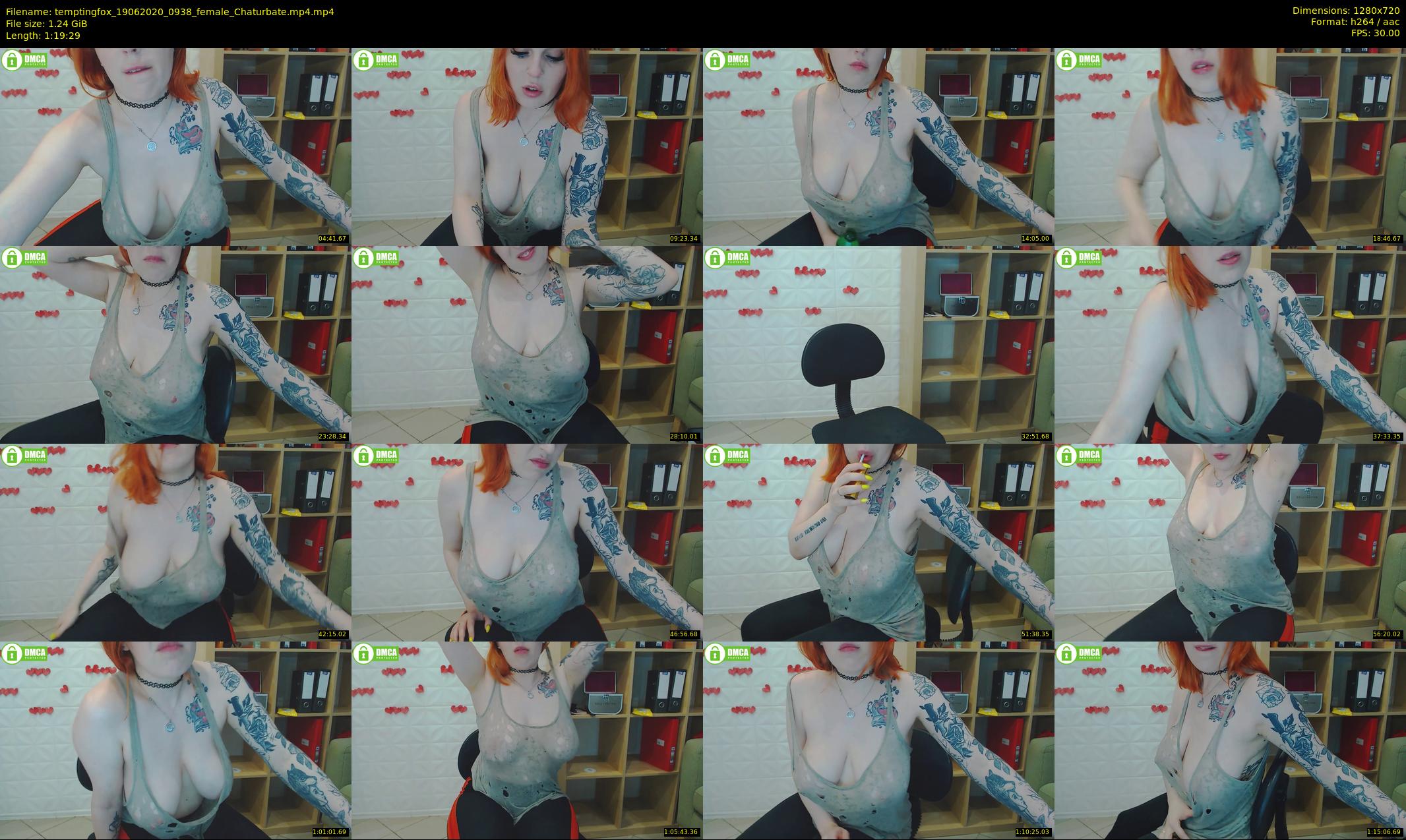 temptingfox — 80 minute Chaturbate female cam show recording, 720p, Jun 19, 2020