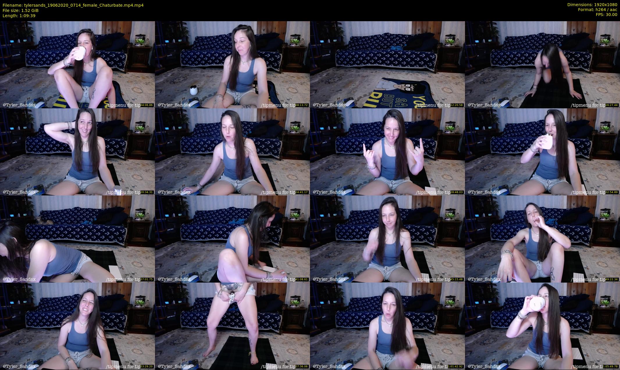 tylersands — 70 minute Chaturbate female cam show recording, 1080p, Jun 19, 2020