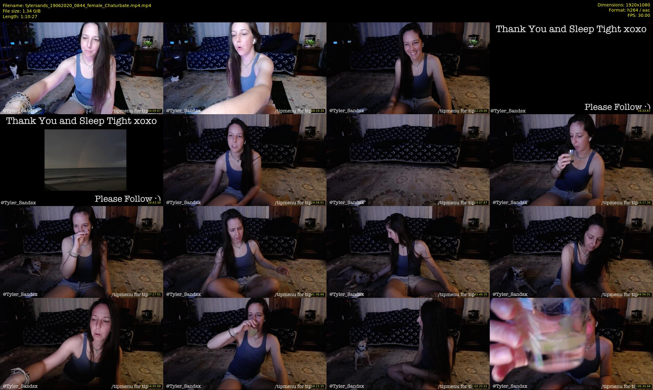 tylersands — 71 minute Chaturbate female cam show recording, 1080p, Jun 19, 2020