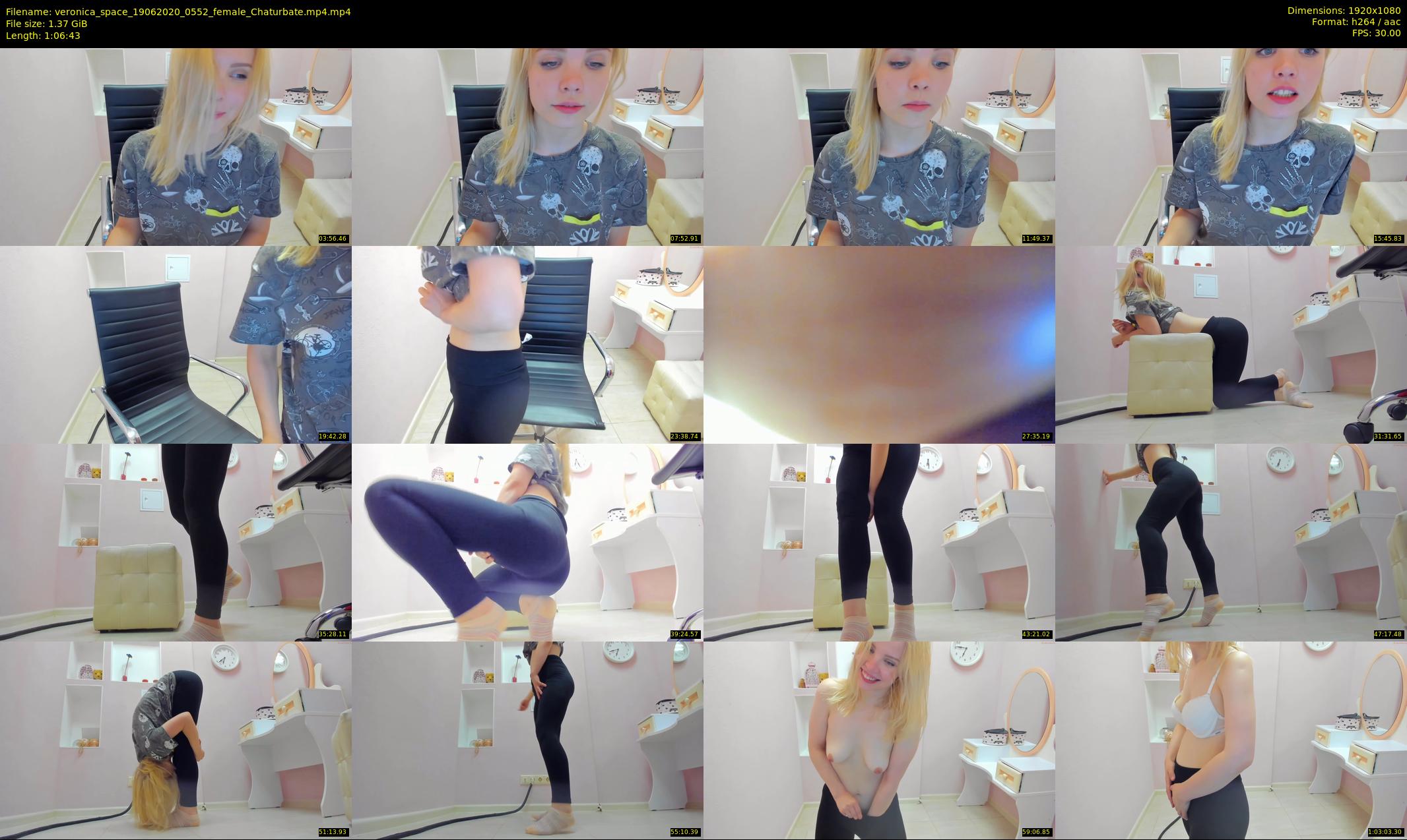 veronica_space — 67 minute Chaturbate female cam show recording, 1080p, Jun 19, 2020