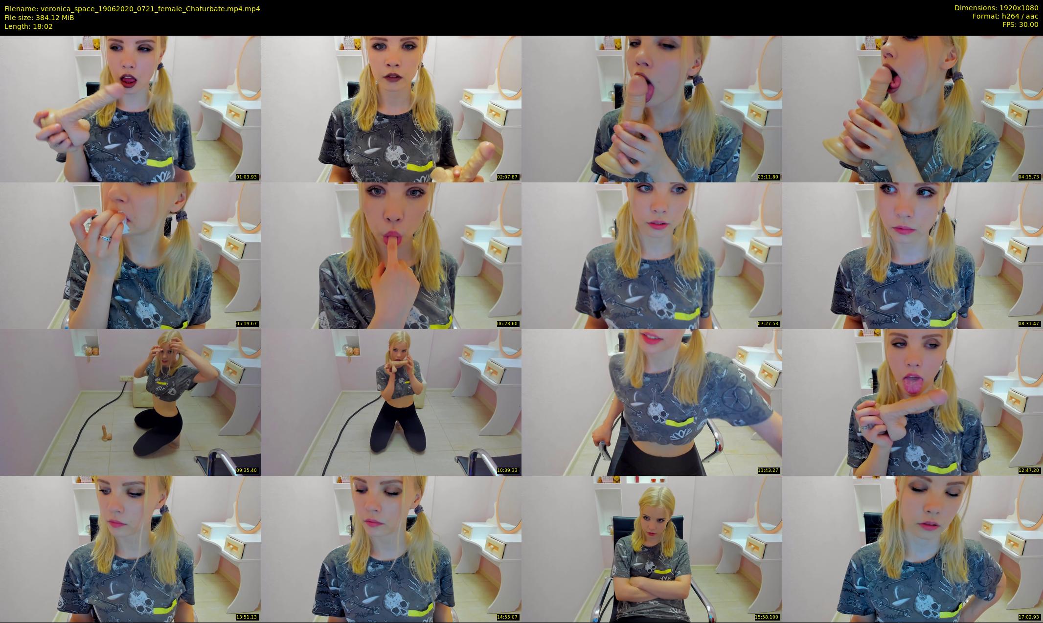 veronica_space — 19 minute Chaturbate female cam show recording, 1080p, Jun 19, 2020
