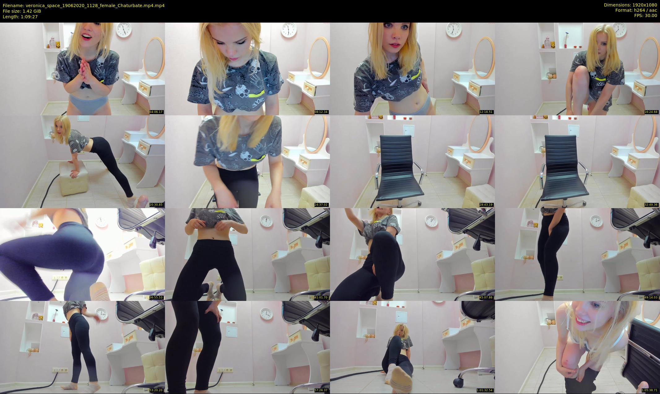 veronica_space — 70 minute Chaturbate female cam show recording, 1080p, Jun 19, 2020