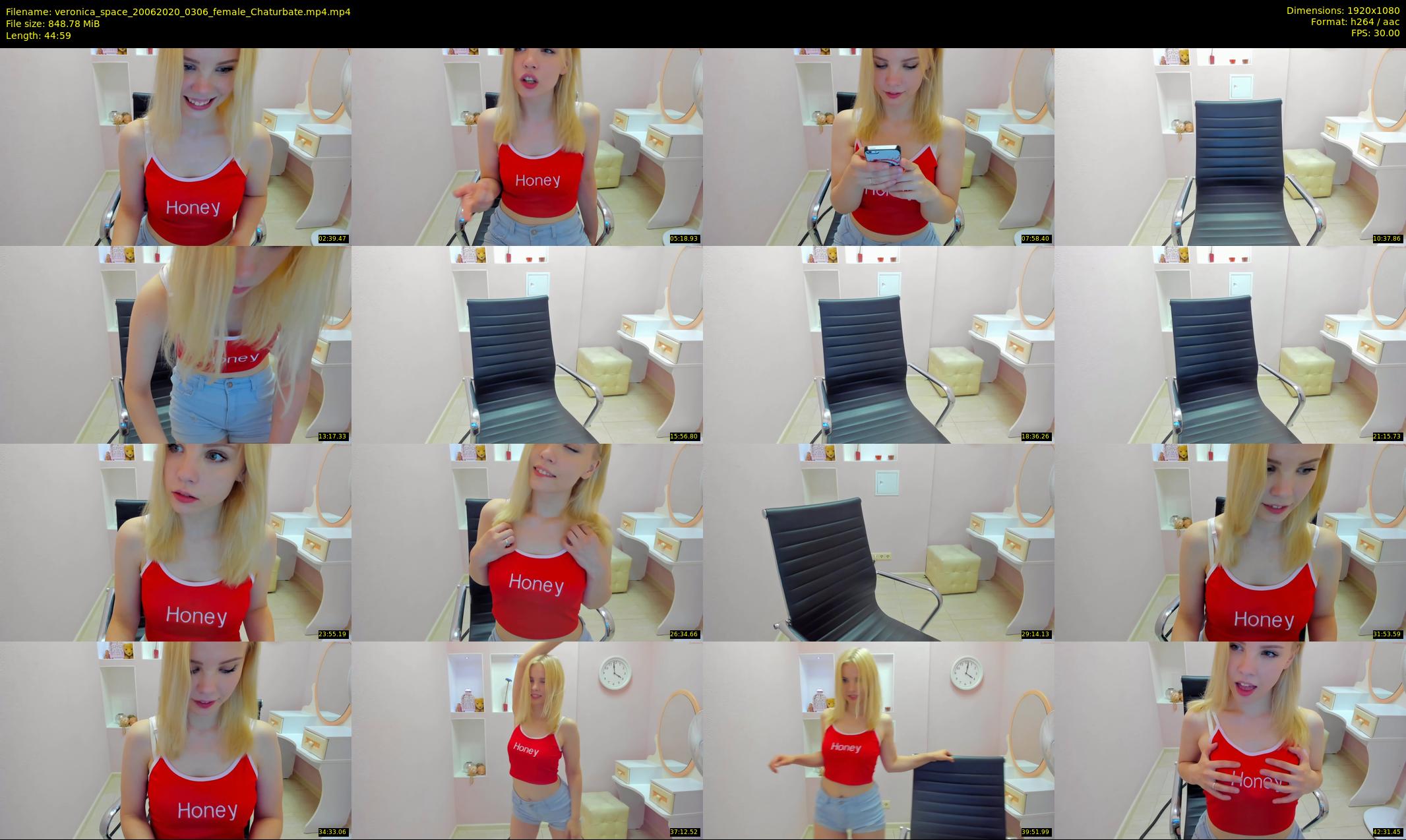 veronica_space — 45 minute Chaturbate female cam show recording, 1080p, Jun 20, 2020