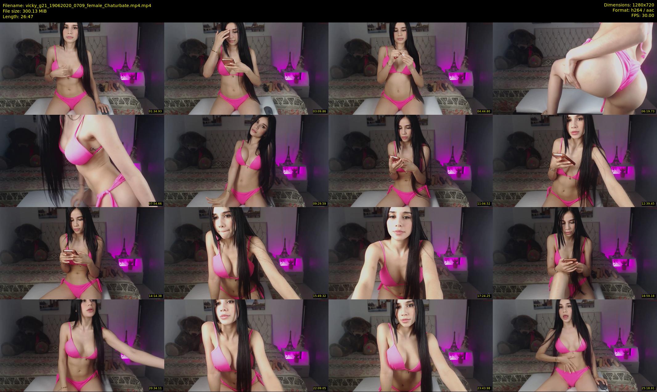 vicky_g21 — 27 minute Chaturbate female cam show recording, 720p, Jun 19, 2020