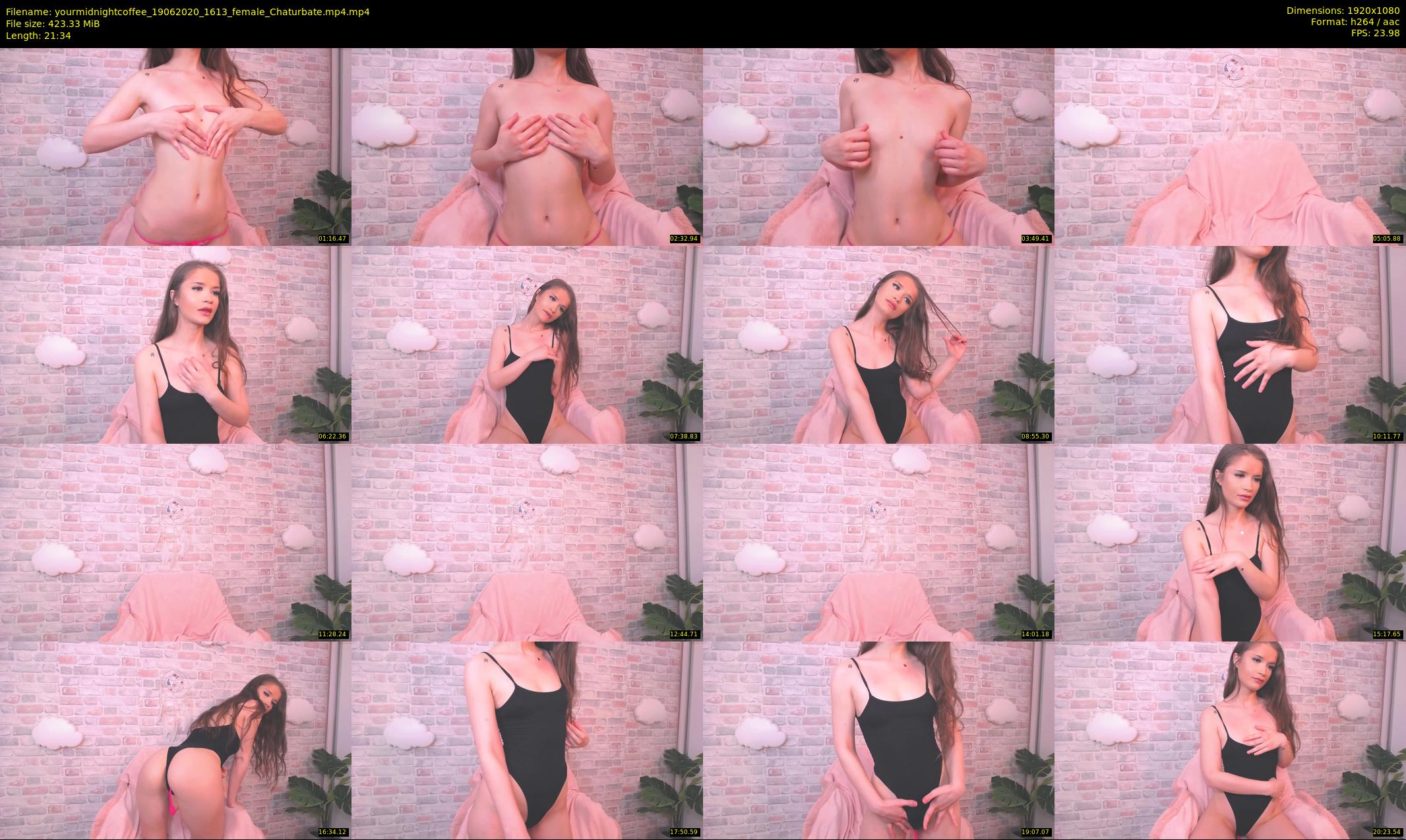 yourmidnightcoffee — 22 minute Chaturbate female cam show recording, 1080p, Jun 19, 2020