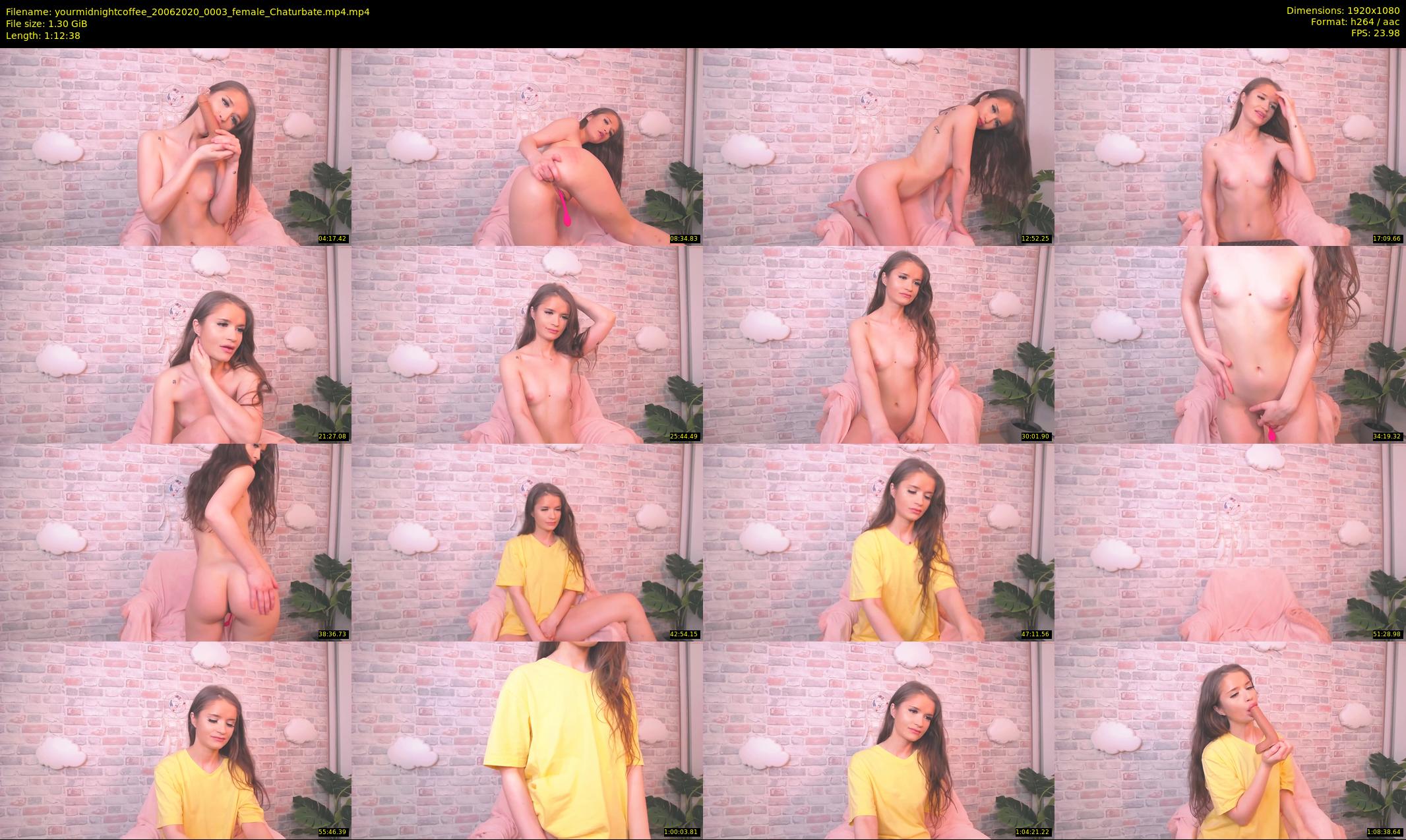 yourmidnightcoffee — 73 minute Chaturbate female cam show recording, 1080p, Jun 20, 2020