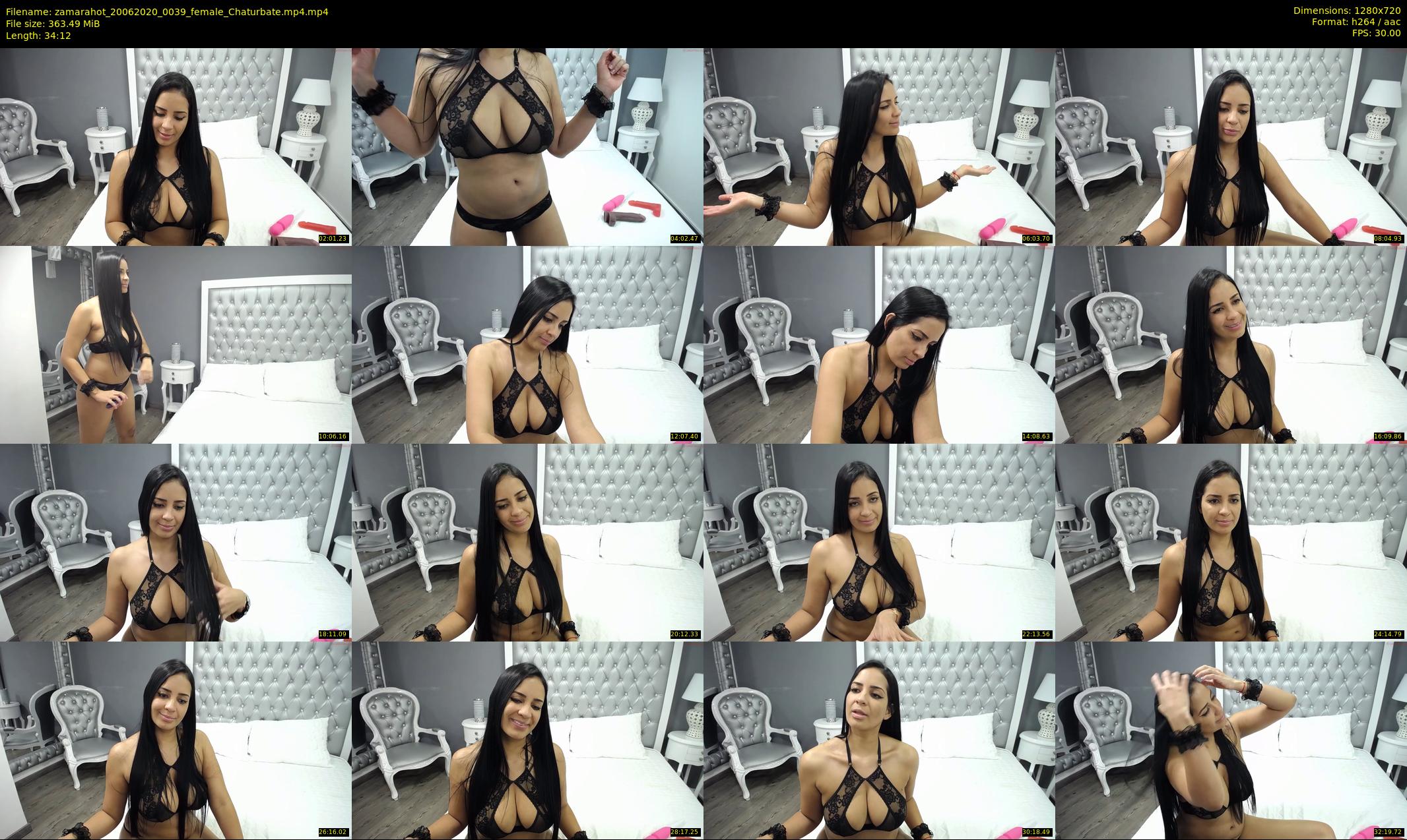 zamarahot — 35 minute Chaturbate female cam show recording, 720p, Jun 20, 2020