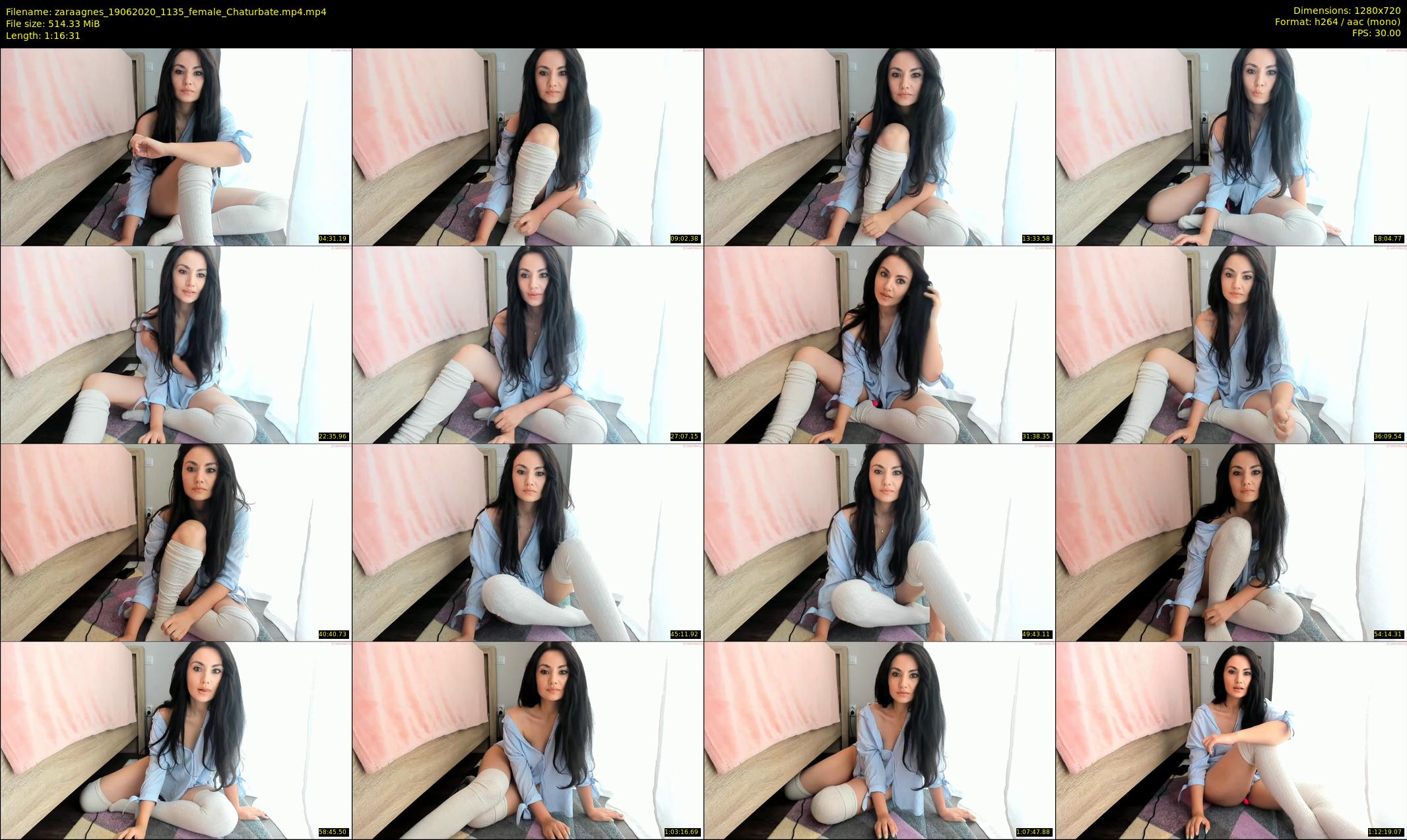 zaraagnes — 77 minute Chaturbate female cam show recording, 720p, Jun 19, 2020