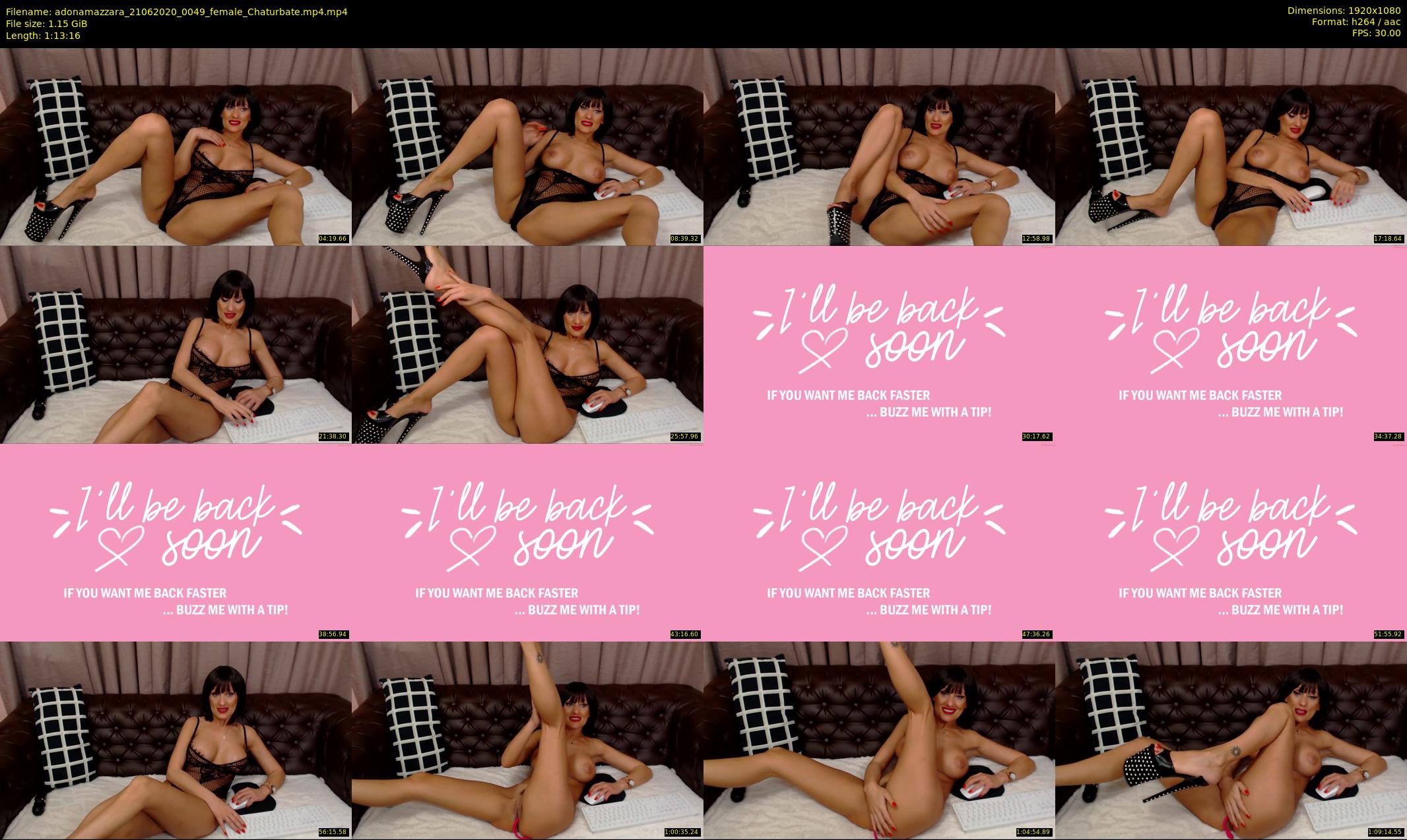 adonamazzara — 74 minute Chaturbate female cam show recording, 1080p, Jun 21, 2020